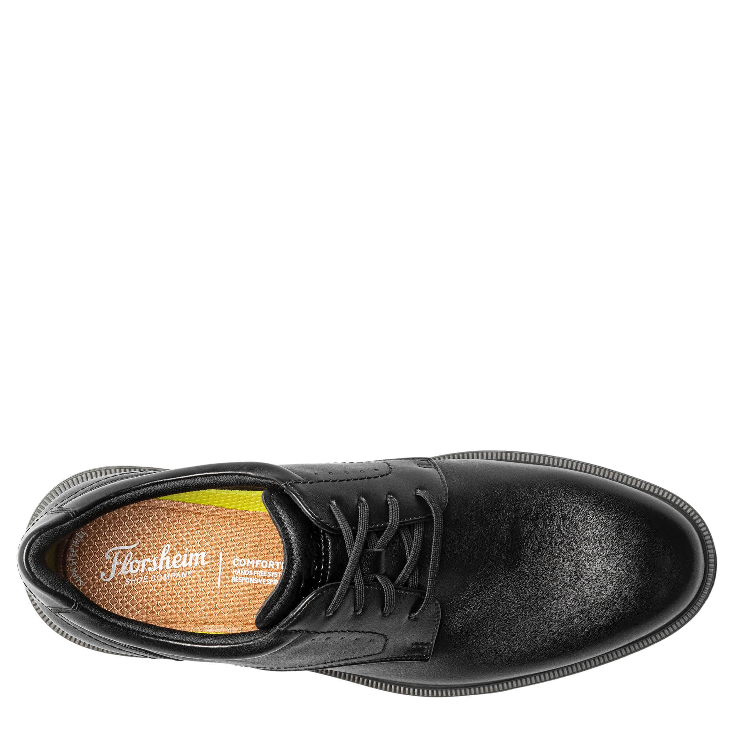 FLORSHEIM-MENS HIGHRISE HANDS FREE OXFORD-BLACK & 