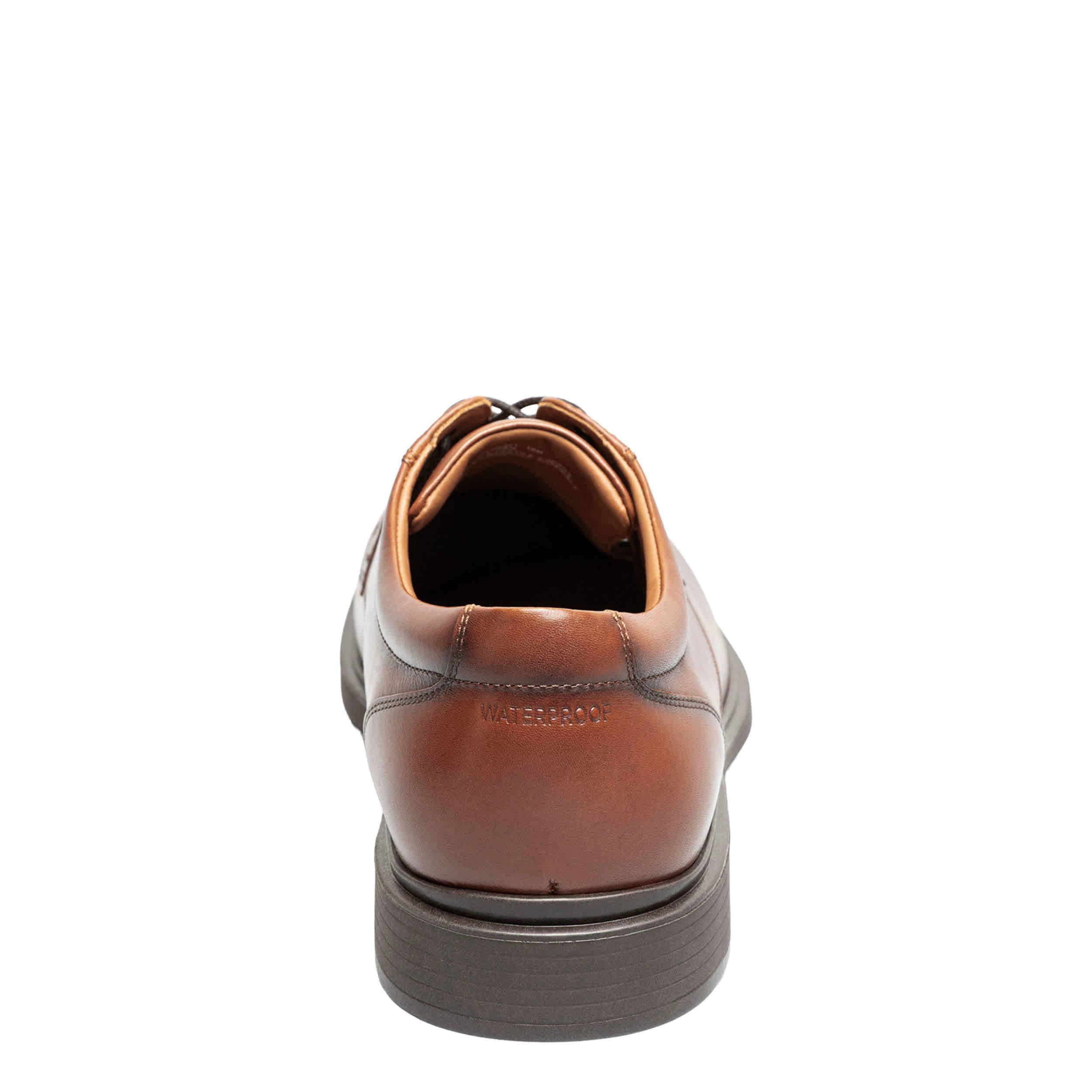 FLORSHEIM-MENS FORECAST II WATERPROOF OXFORD-COGNAC & 