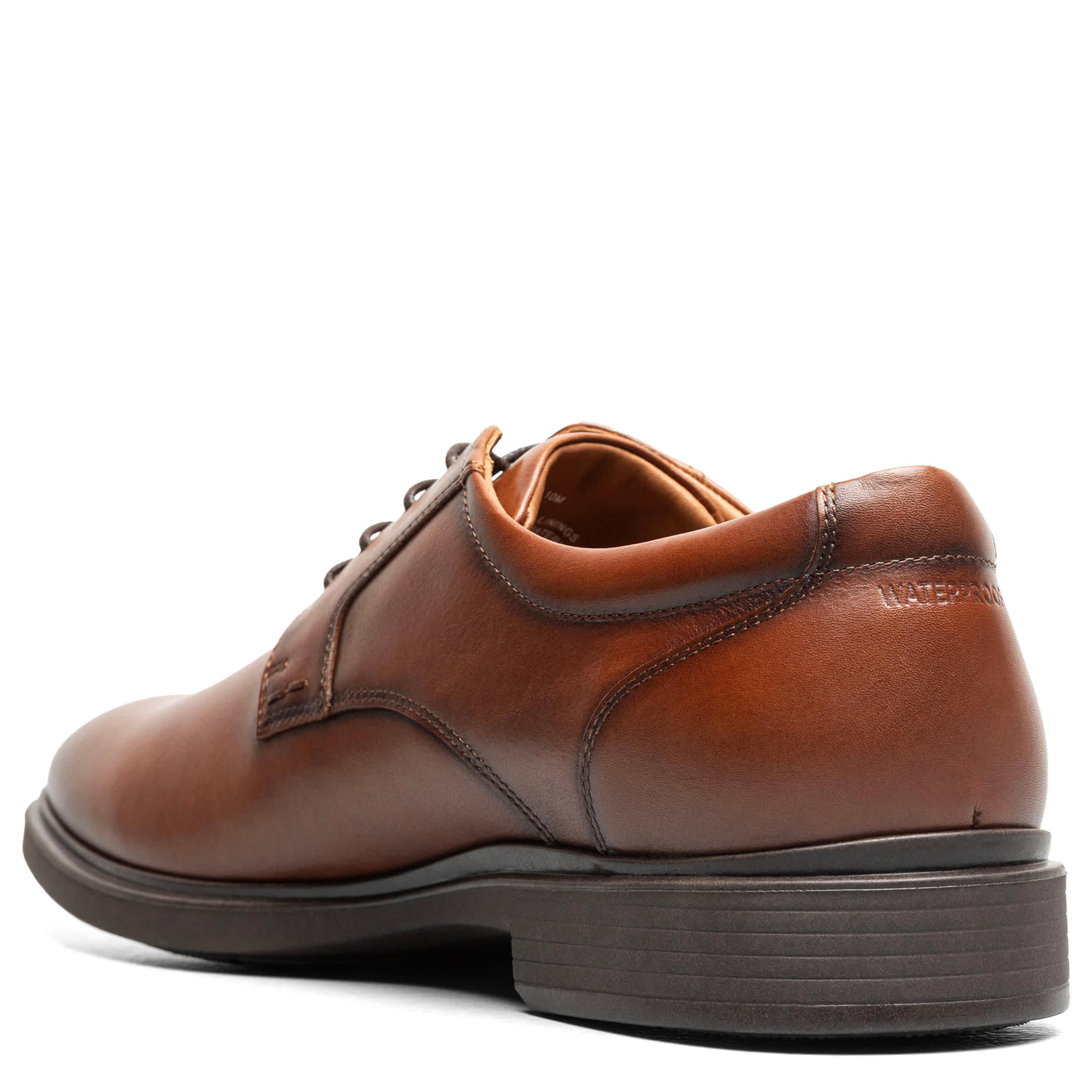FLORSHEIM-MENS FORECAST II WATERPROOF OXFORD-COGNAC & 