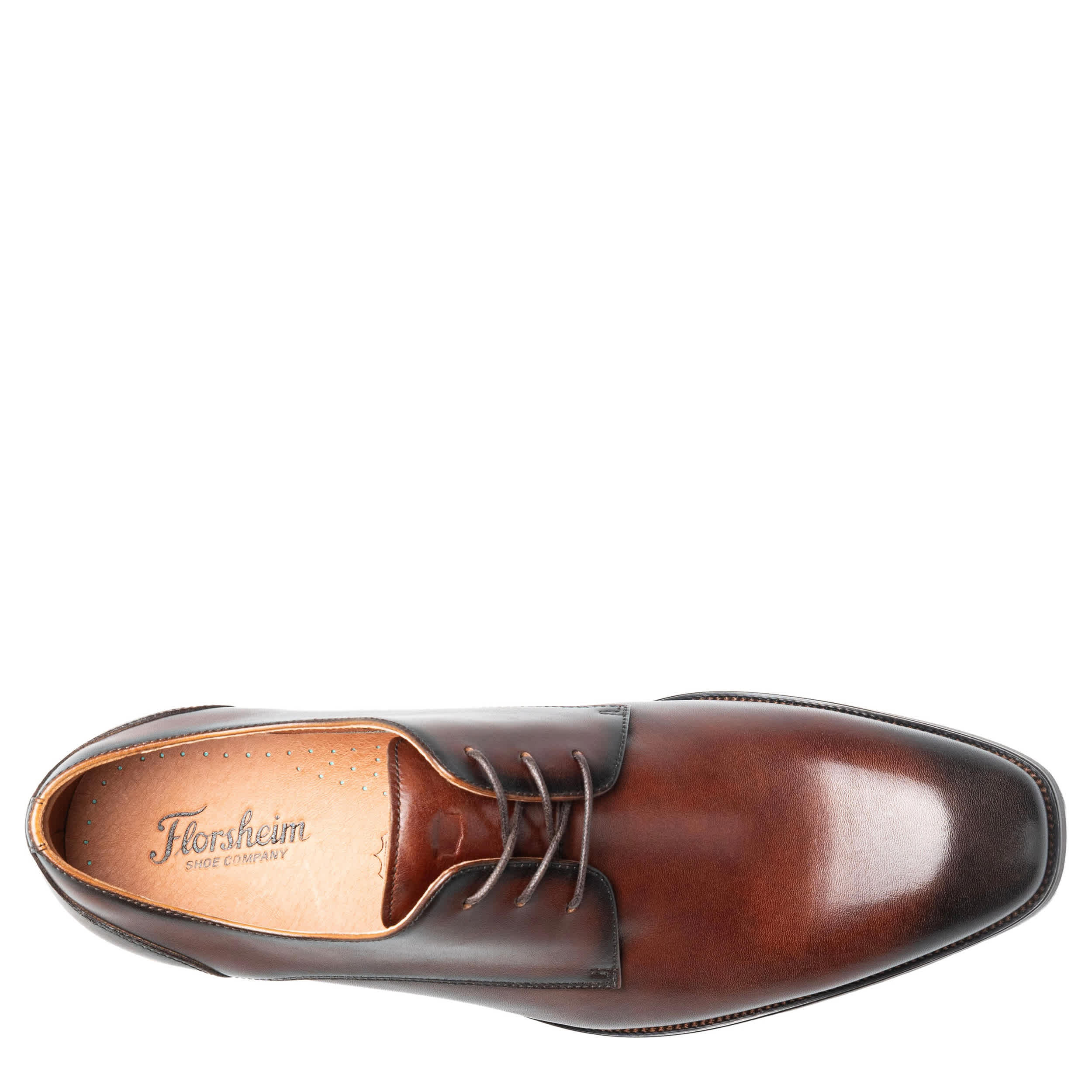 FLORSHEIM-MENS SORRENTO LUX OXFORD-BROWN & 