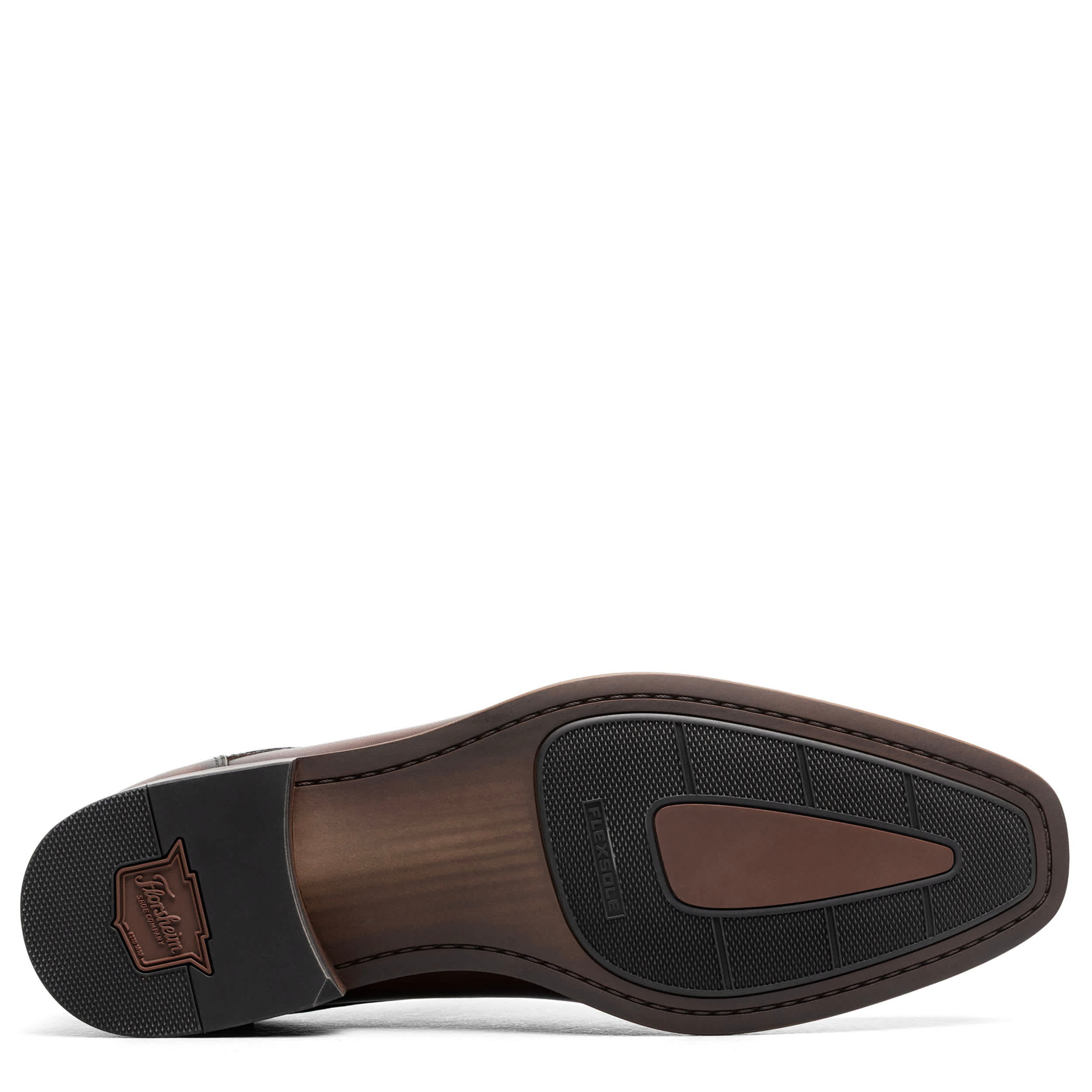 FLORSHEIM-MENS SORRENTO LUX OXFORD-BROWN & 