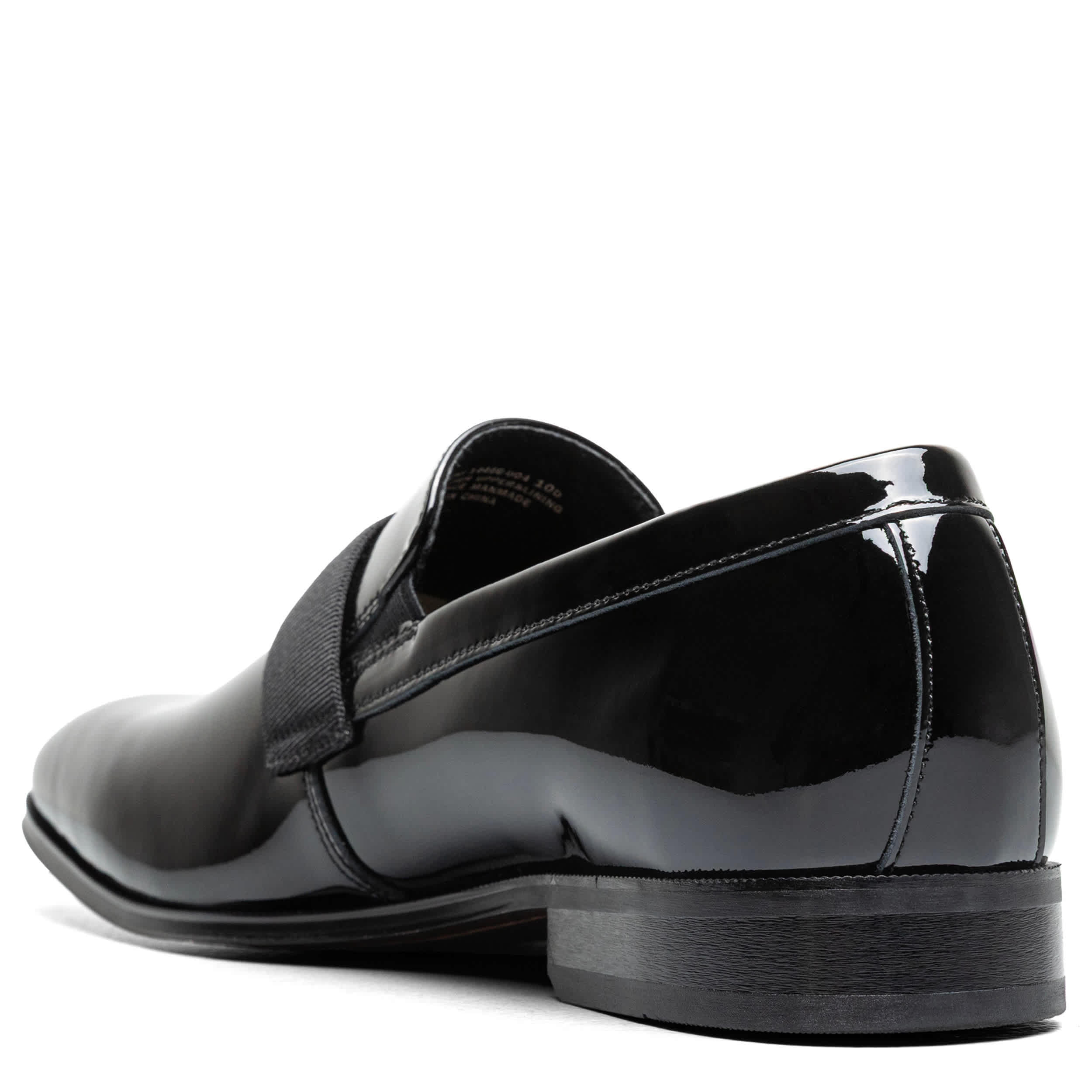 FLORSHEIM-MENS TUX STRAP SLIP ON-BLACK & 