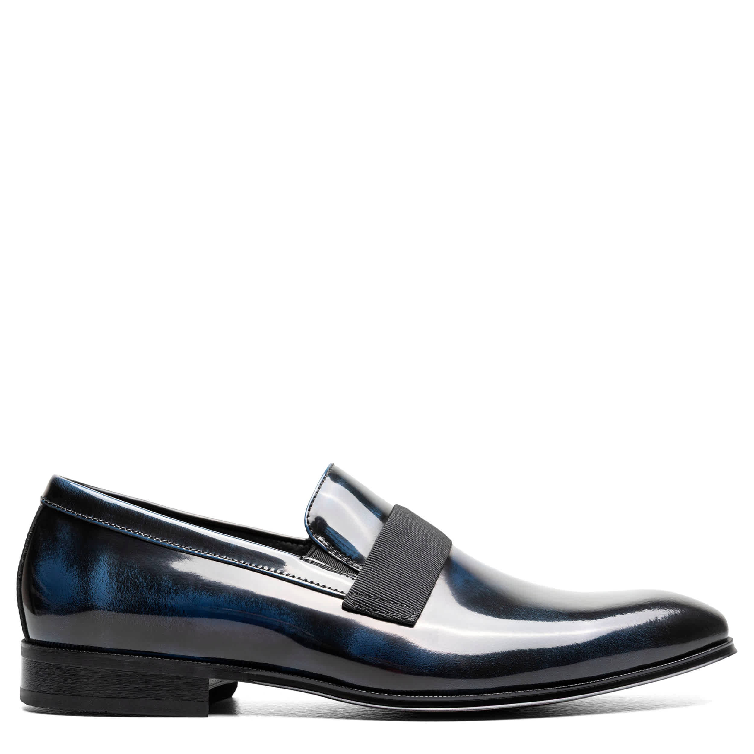 FLORSHEIM-MENS TUX STRAP SLIP ON-NAVY & 