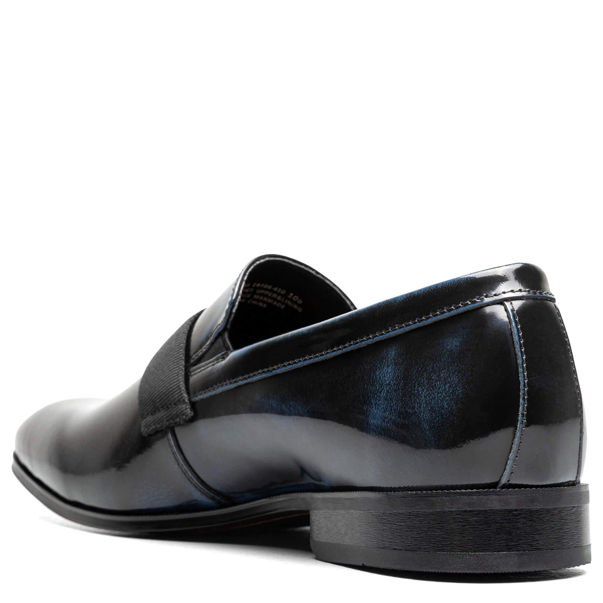 FLORSHEIM-MENS TUX STRAP SLIP ON-NAVY & 