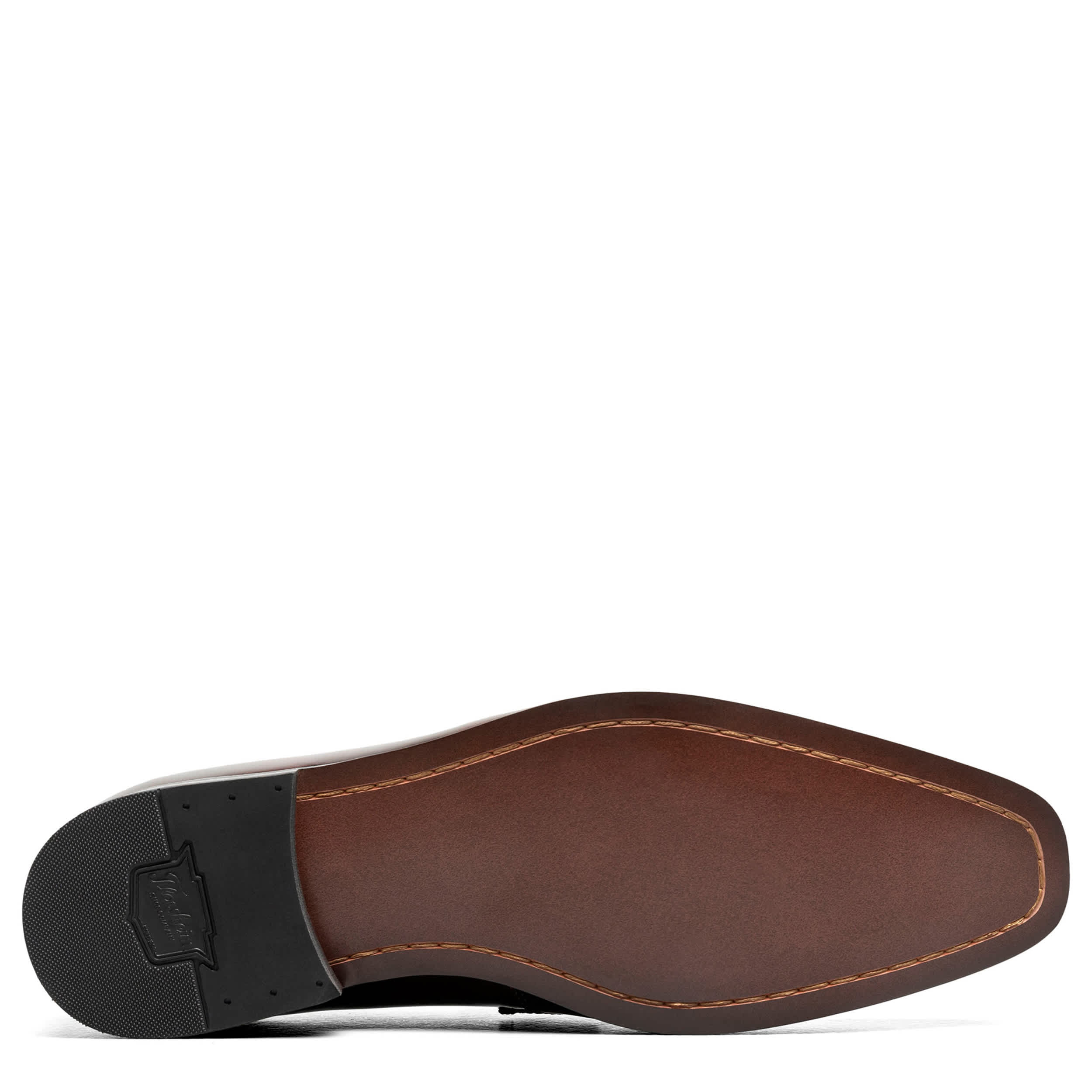 FLORSHEIM-MENS TUX STRAP SLIP ON-BURGUNDY & 