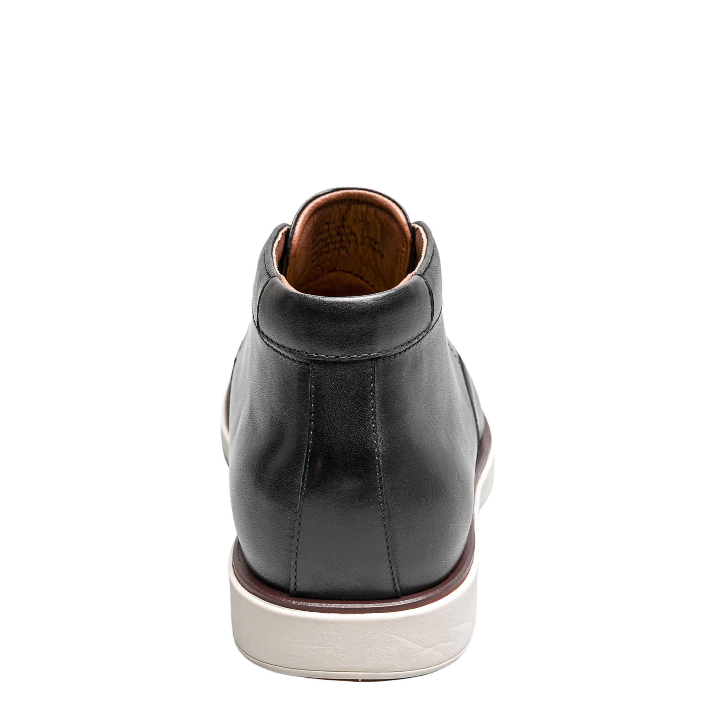 FLORSHEIM-MENS AVENUE CHUKKA BOOT-BLACK & WHITE
