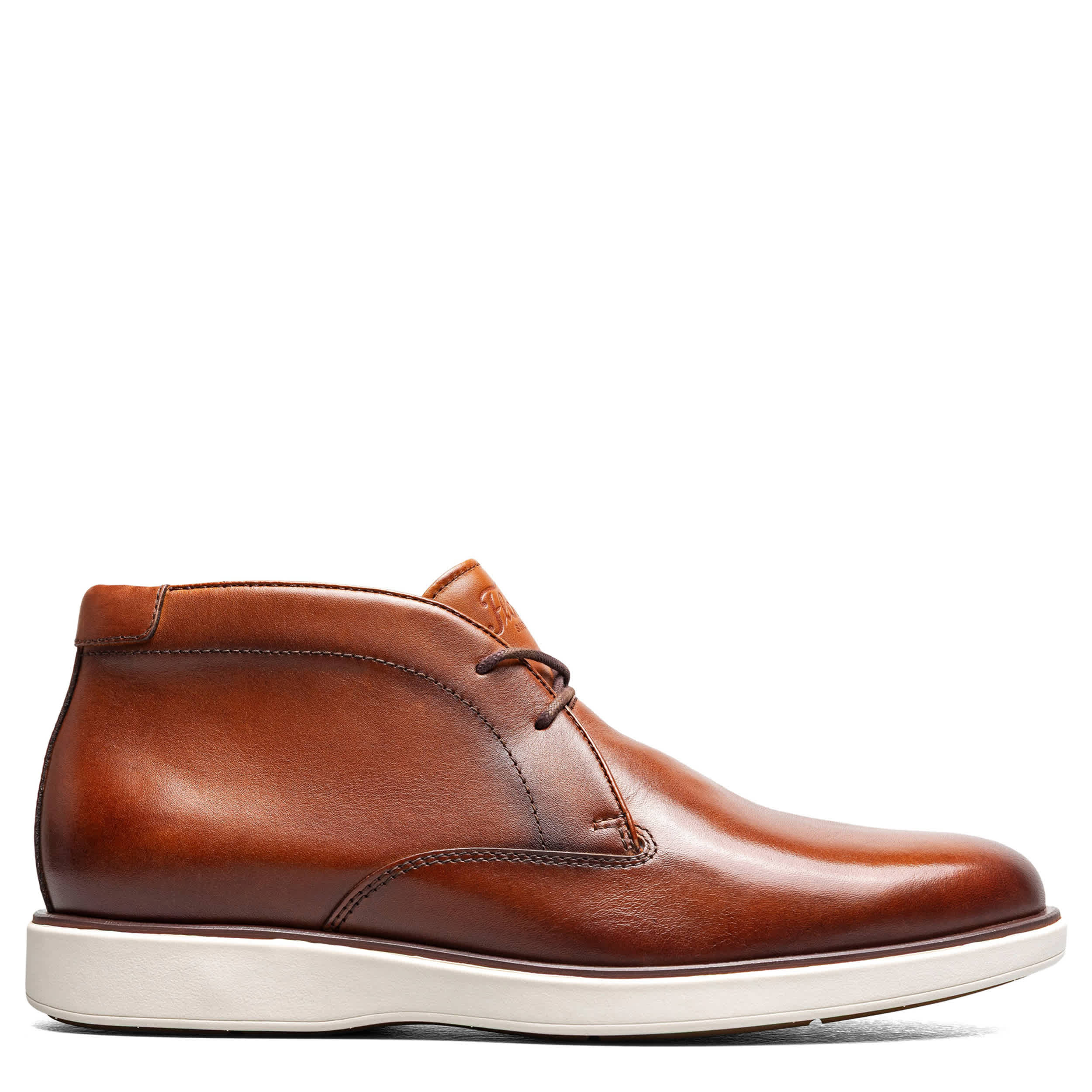 FLORSHEIM-MENS AVENUE CHUKKA BOOT-COGNAC & WHITE