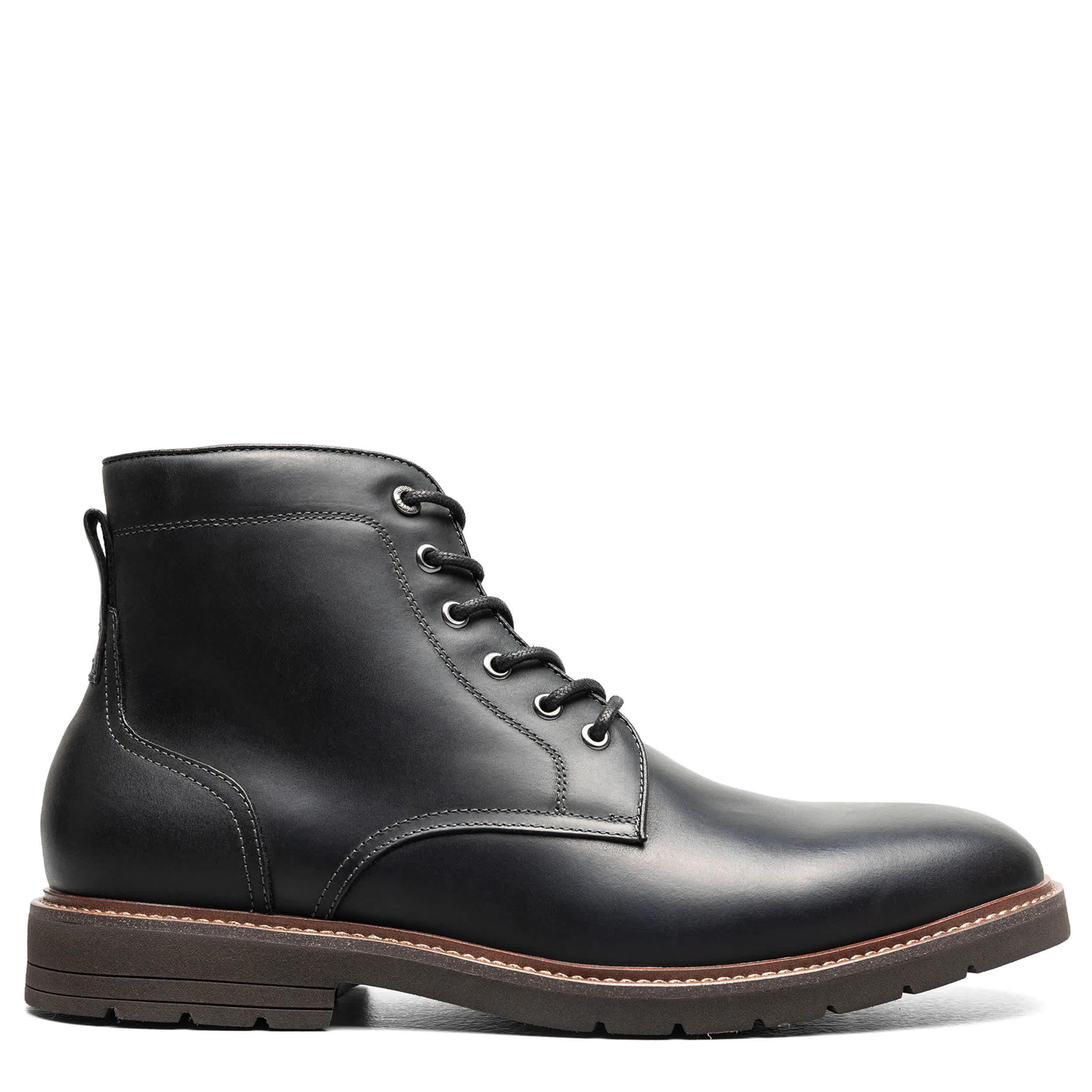 FLORSHEIM-MENS REDFORD LACE-UP BOOT-BLACK & 