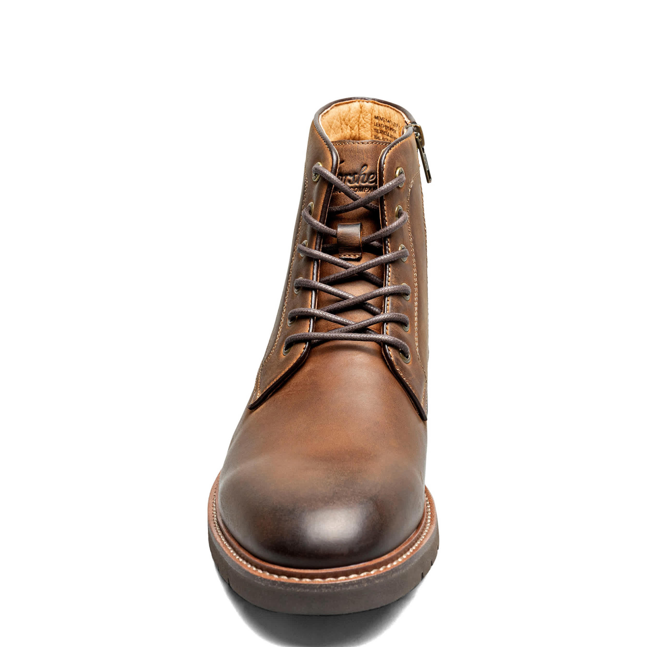 FLORSHEIM-MENS REDFORD LACE-UP BOOT-BROWN & 