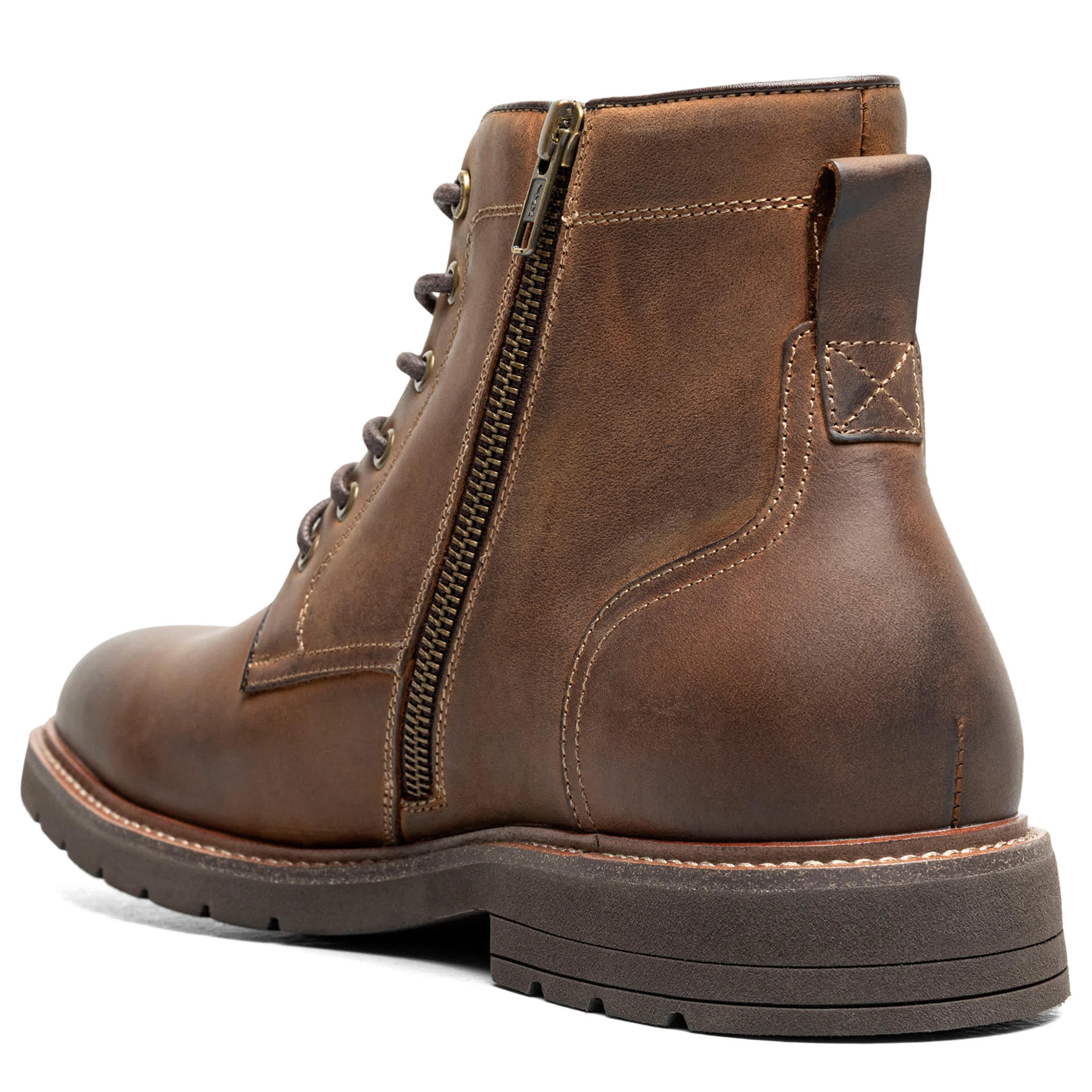 FLORSHEIM-MENS REDFORD LACE-UP BOOT-BROWN & 