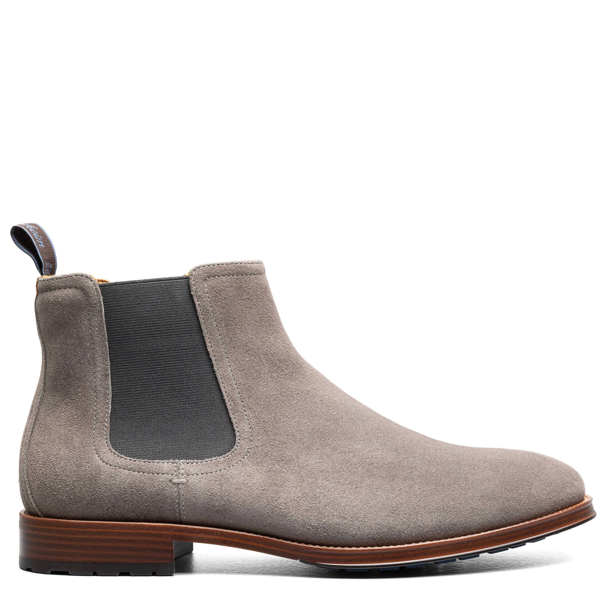 FLORSHEIM-MENS RUCCI LUG CHELSEA BOOT-GREY & 