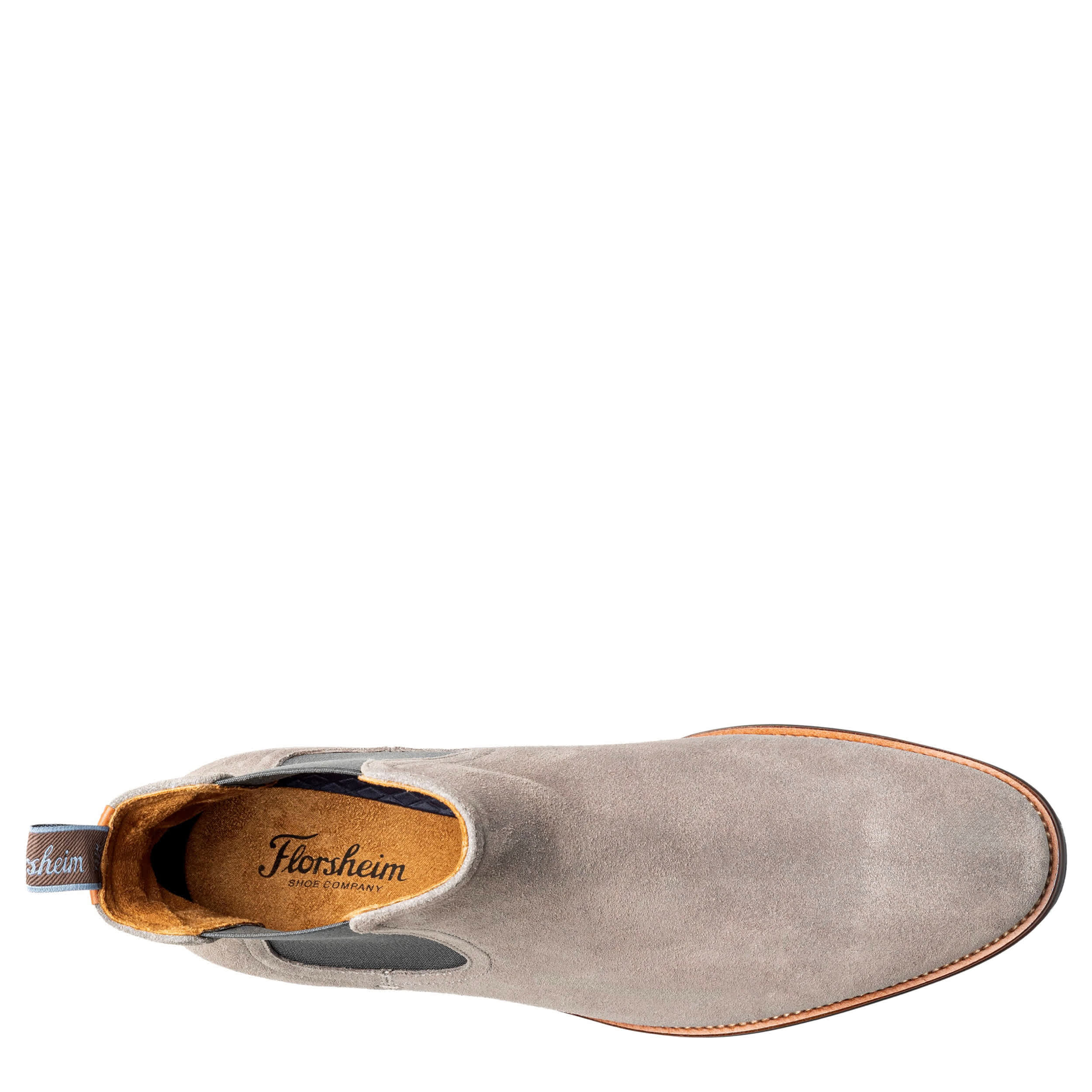 FLORSHEIM-MENS RUCCI LUG CHELSEA BOOT-GREY & 