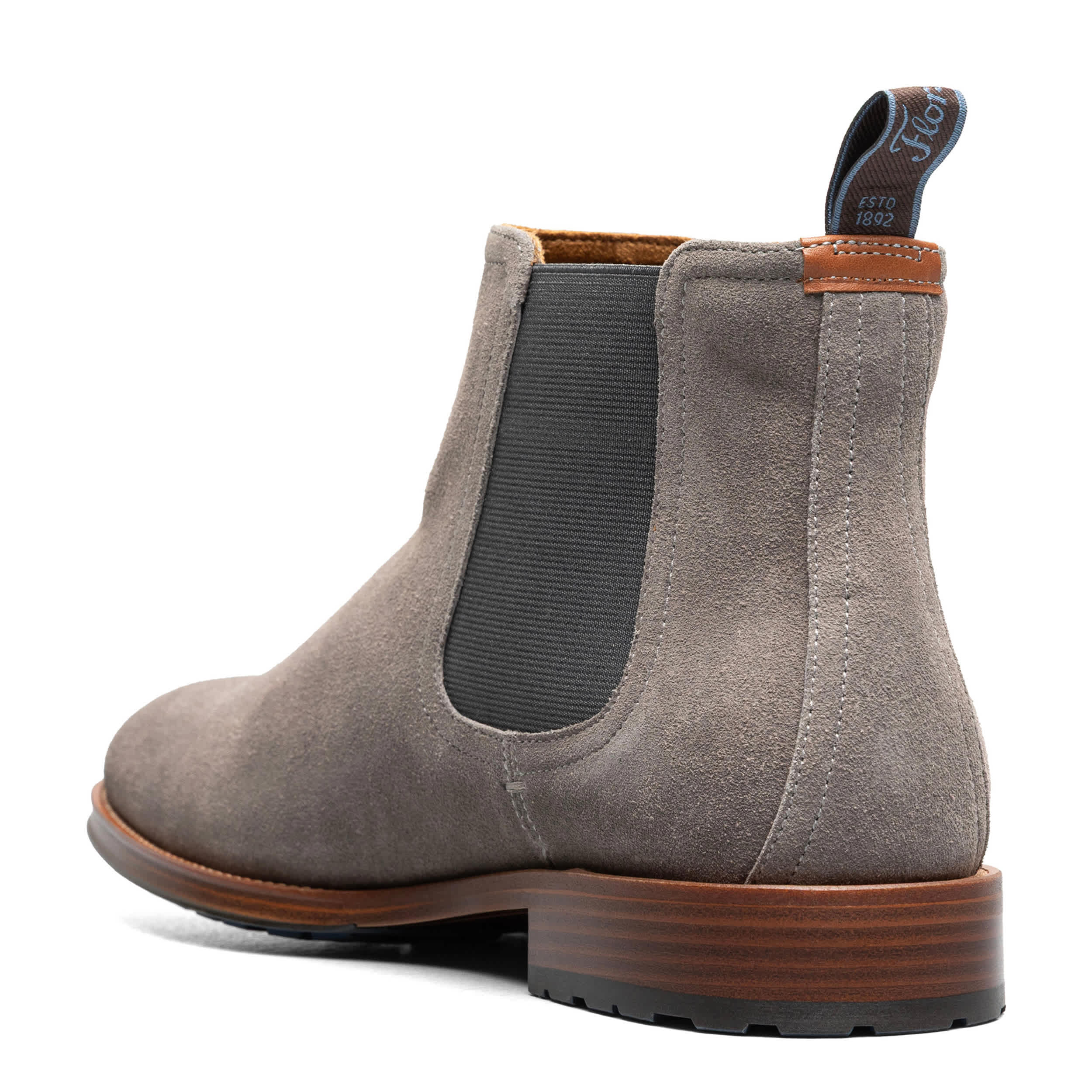FLORSHEIM-MENS RUCCI LUG CHELSEA BOOT-GREY & 