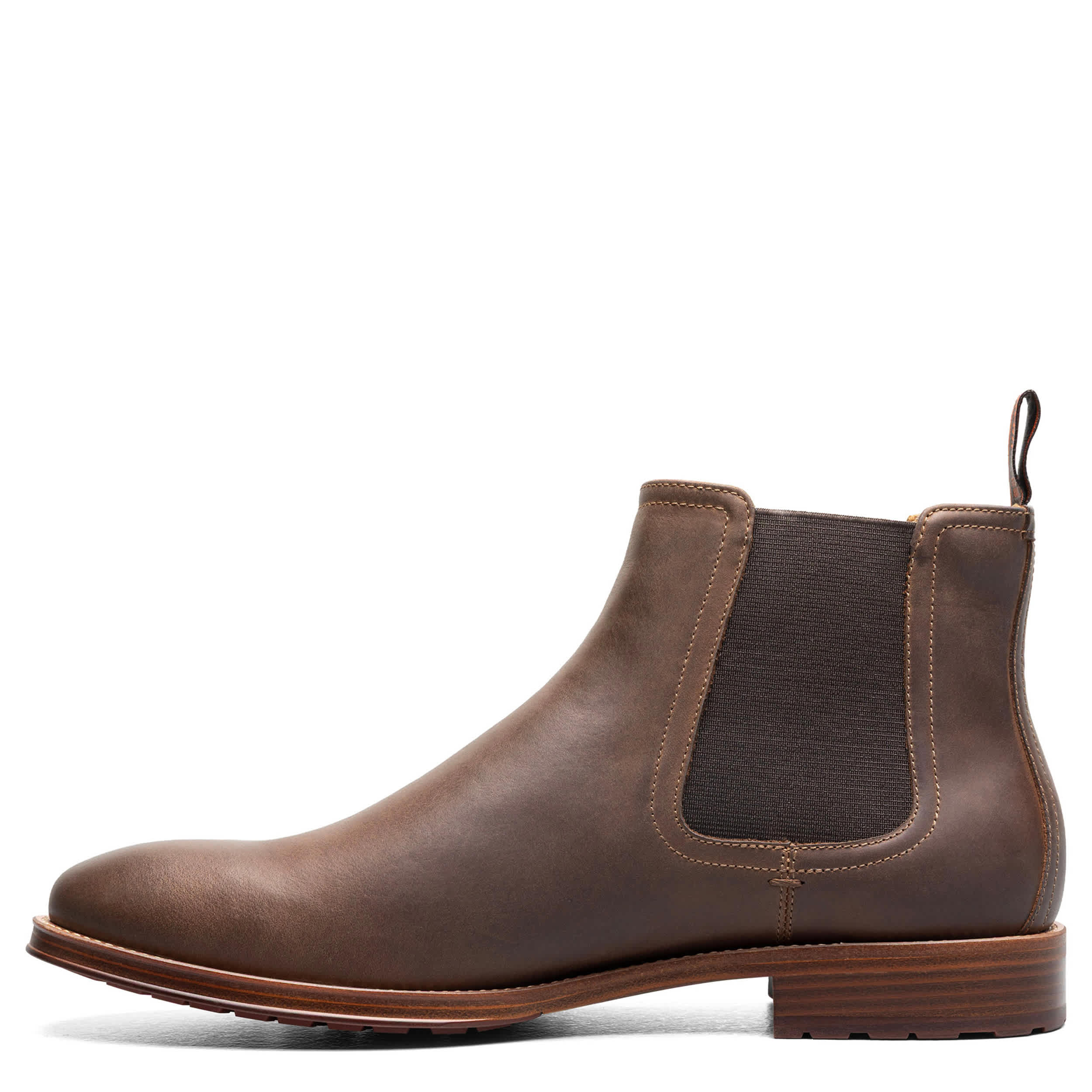 FLORSHEIM-MENS RUCCI LUG CHELSEA BOOT-BROWN & 