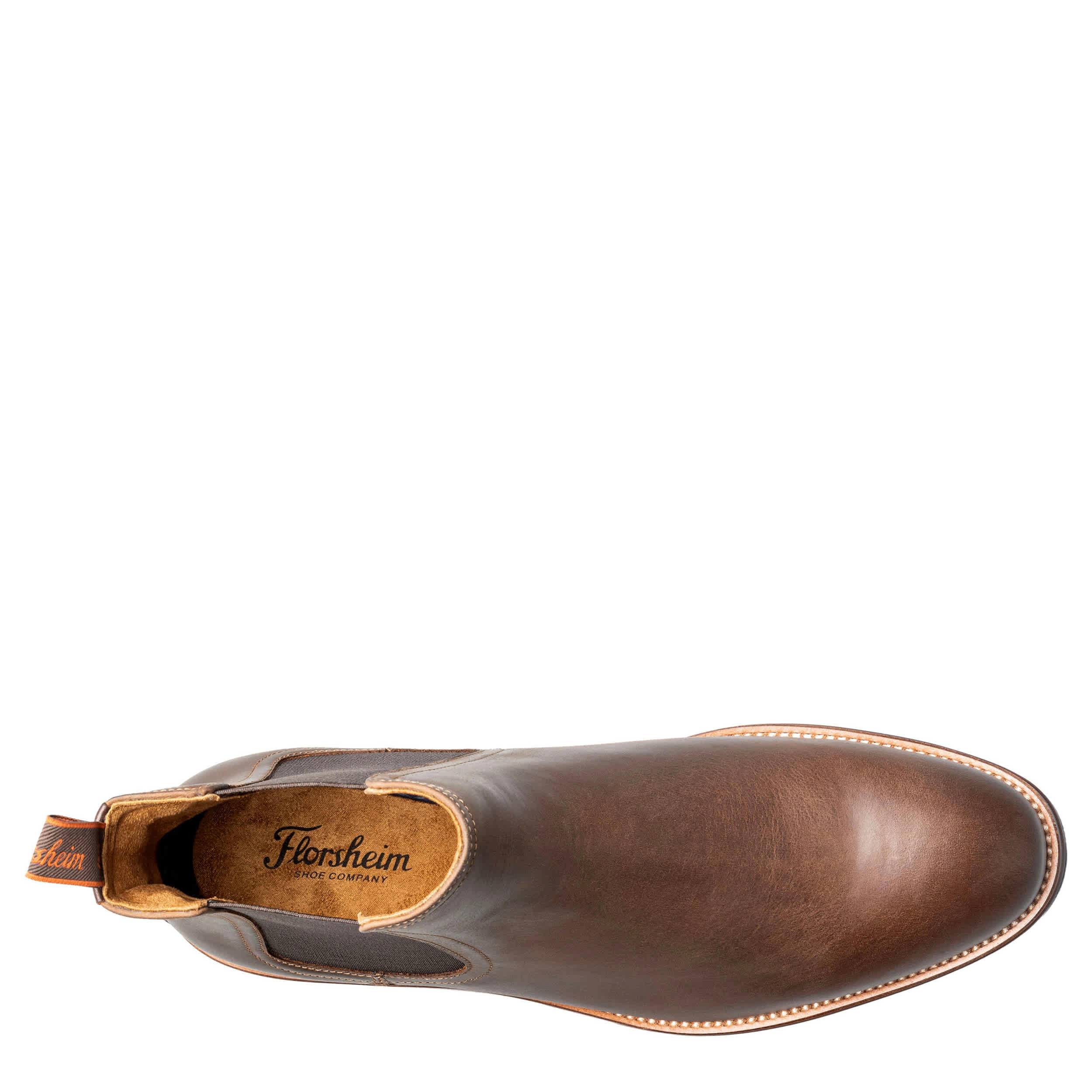 FLORSHEIM-MENS RUCCI LUG CHELSEA BOOT-BROWN & 