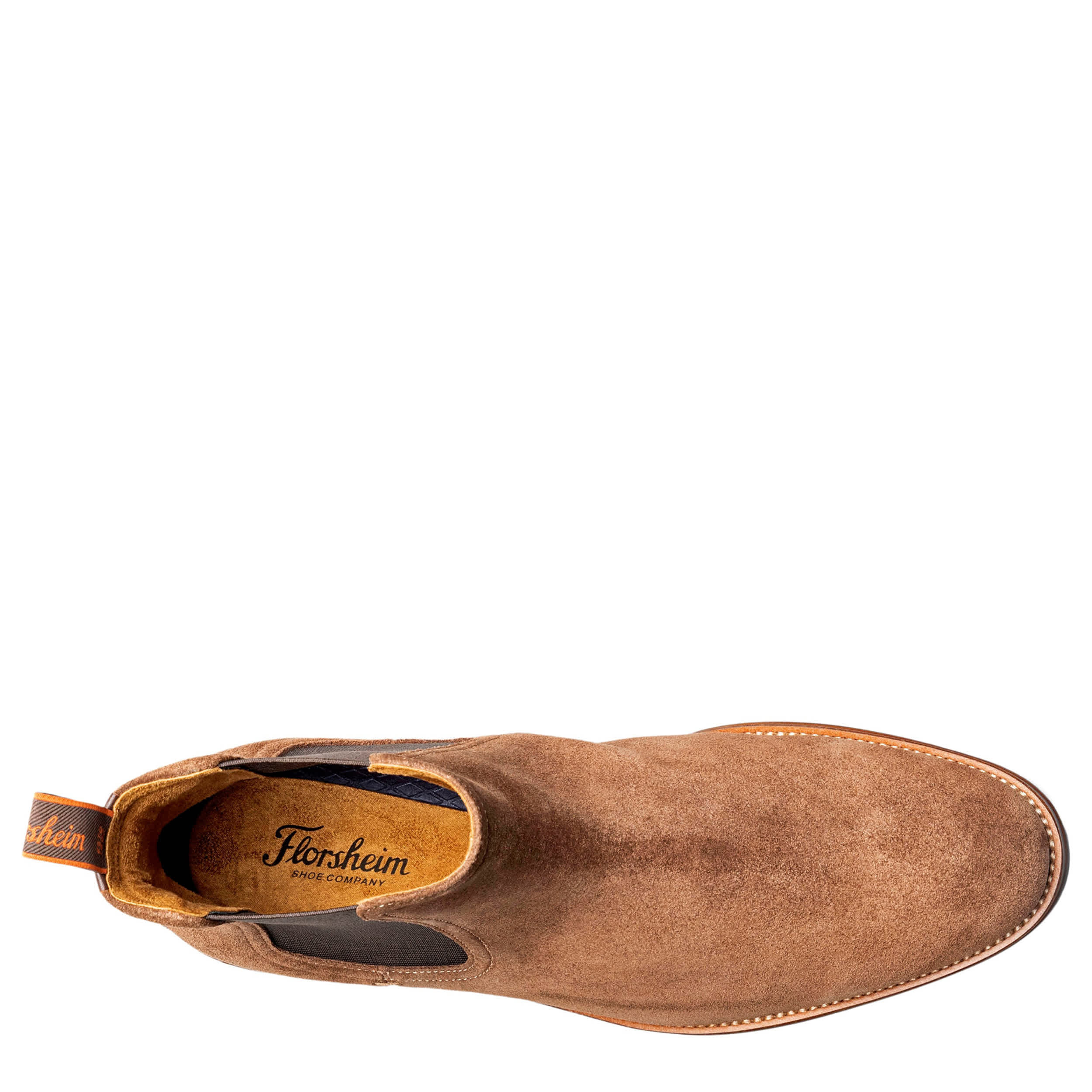 FLORSHEIM-MENS RUCCI LUG CHELSEA BOOT-BROWN & 