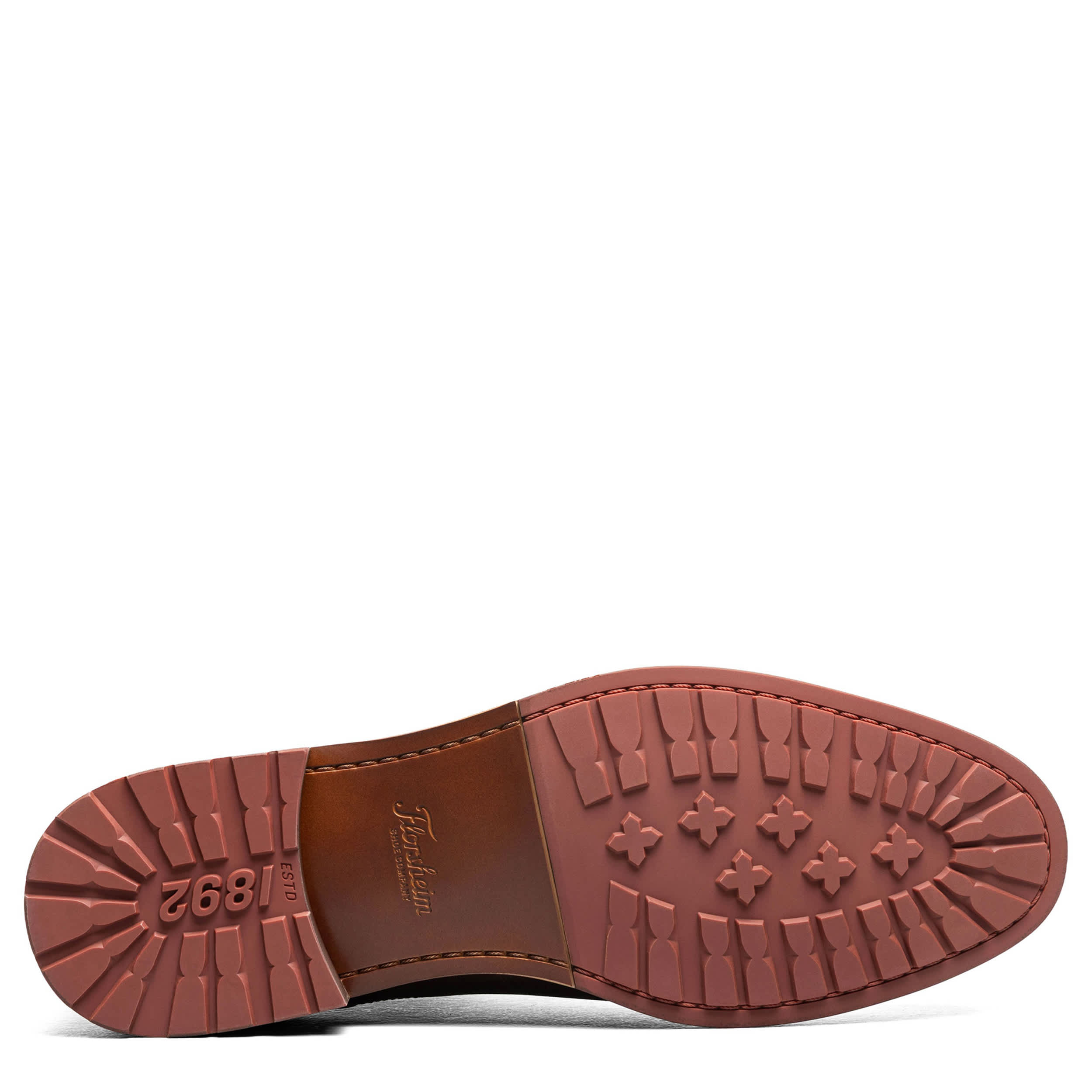 FLORSHEIM-MENS RUCCI LUG CHELSEA BOOT-BROWN & 