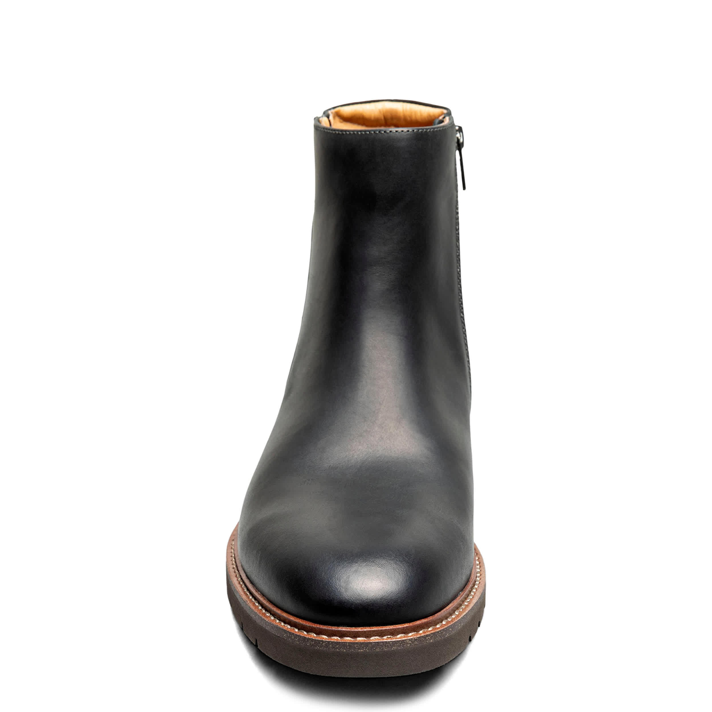FLORSHEIM-MENS REDFORD SIDE ZIP BOOT-BLACK & 