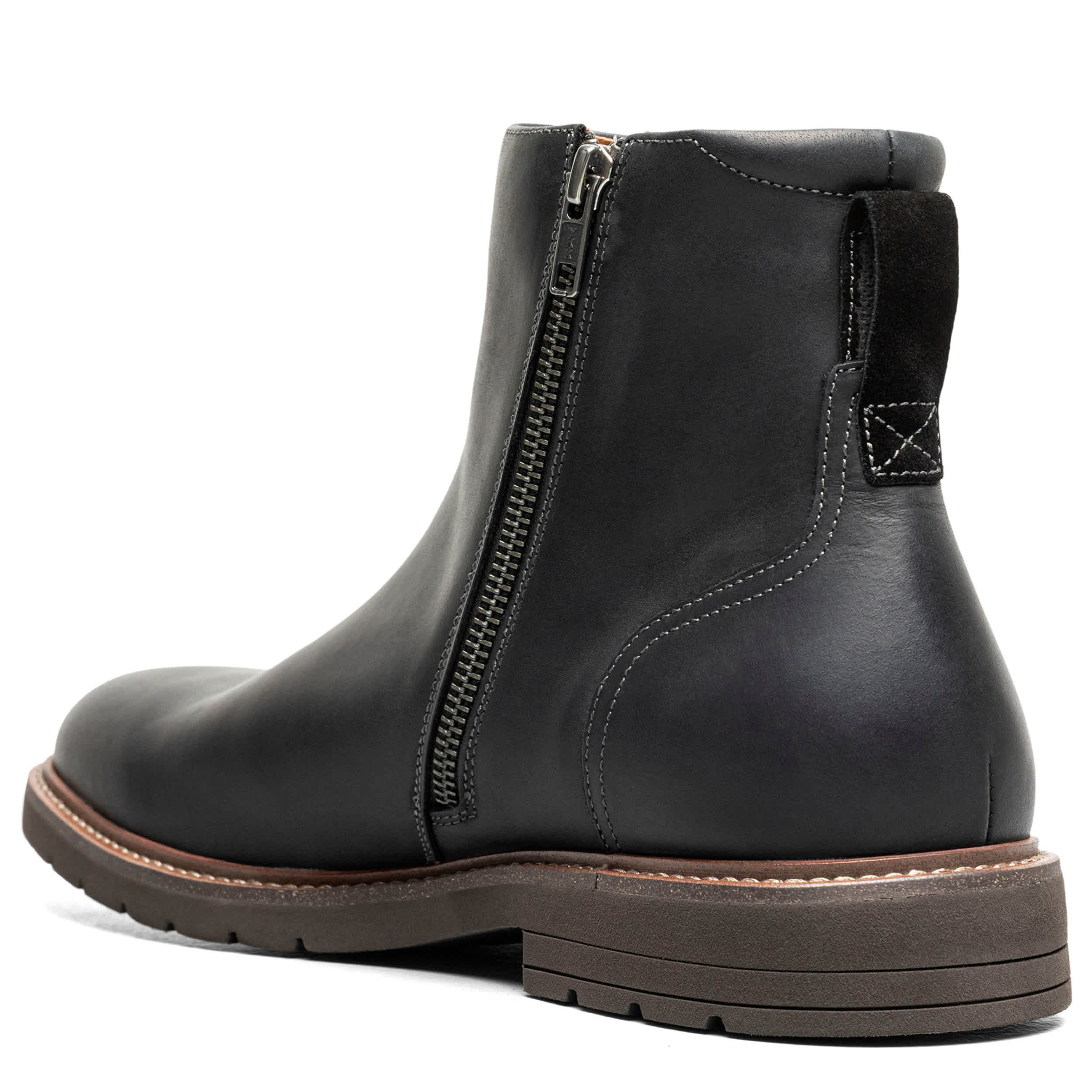 FLORSHEIM-MENS REDFORD SIDE ZIP BOOT-BLACK & 