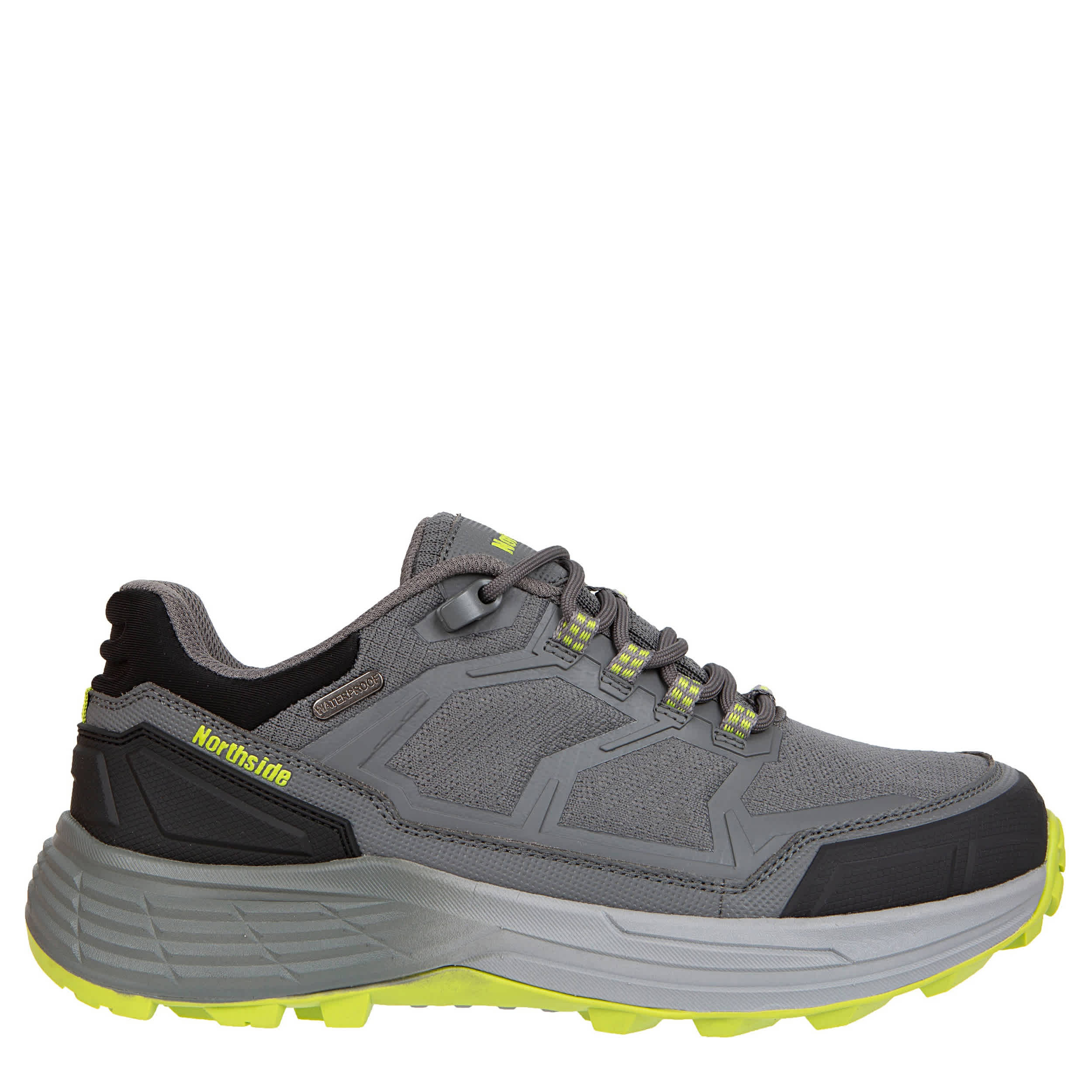 NORTHSIDE-MENS CANYON VIEW WATERPROOF HIKING SHOE-GREY & 