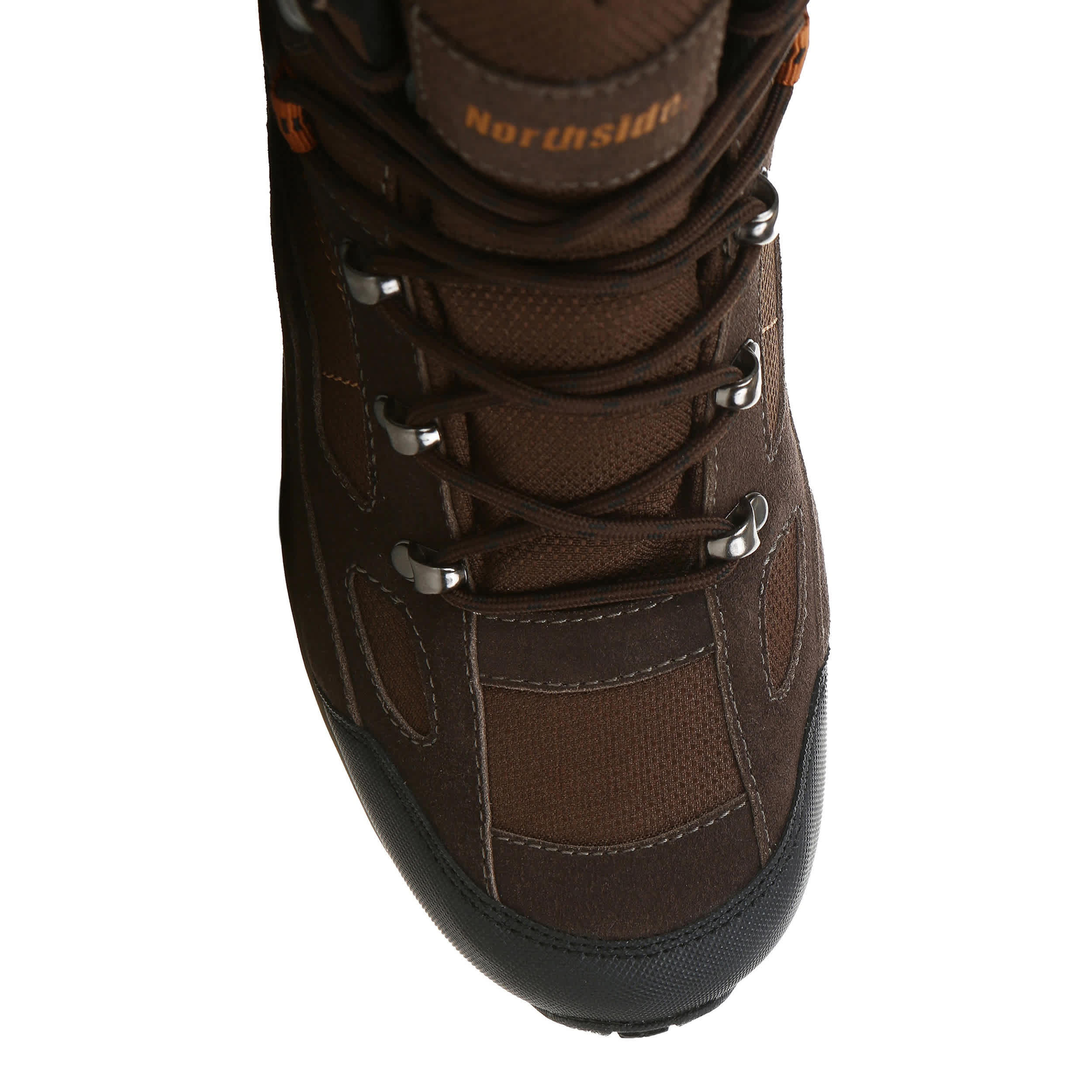 NORTHSIDE-MENS RANGER MID WATERPROOF HIKING BOOT-DARK BROWN & 