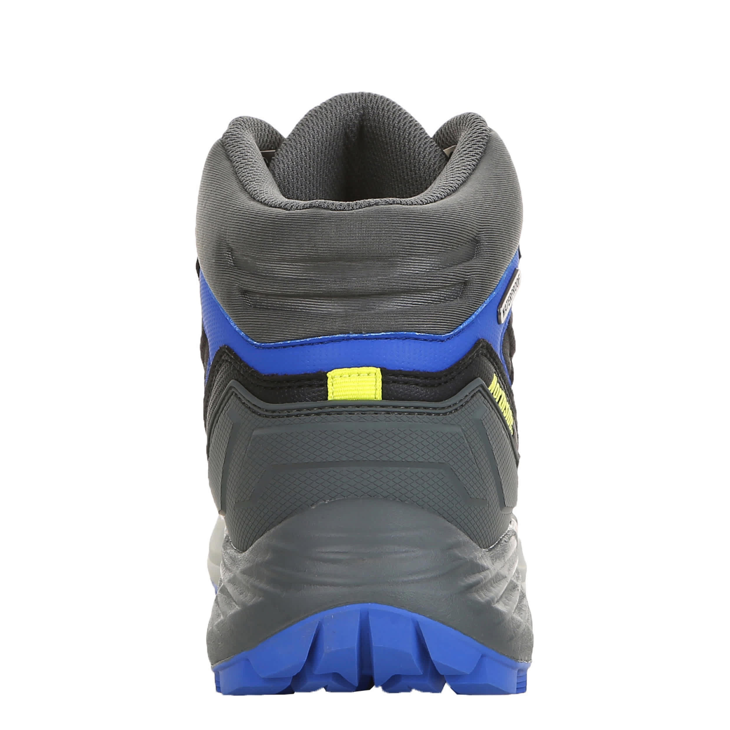 NORTHSIDE-MENS EAGLEWOOD MID WATERPROOF HIKING BOOT-BLACK & BLUE