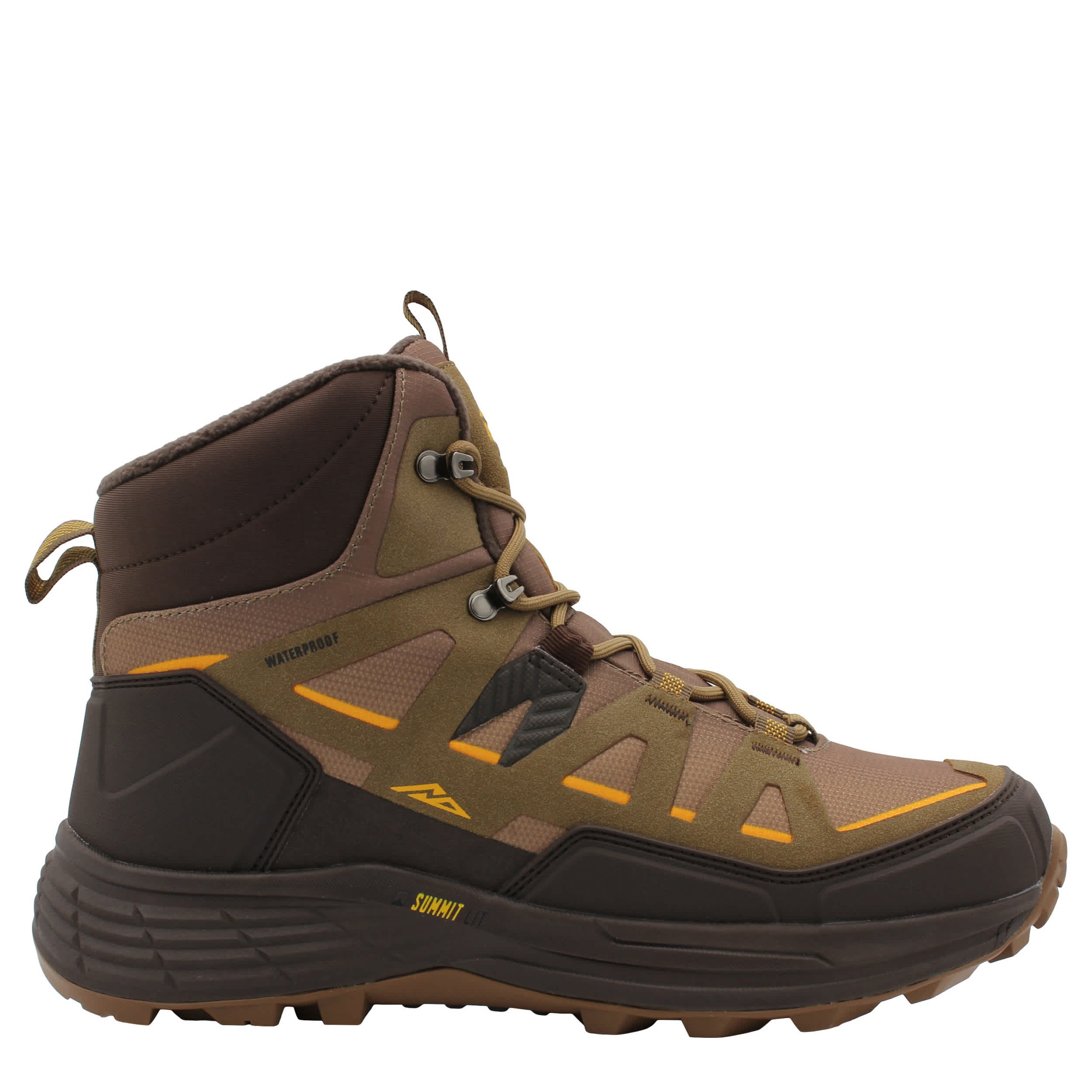 NORTHSIDE-MENS STORMHOLD WATERPROOF SNOW BOOT-BROWN & 