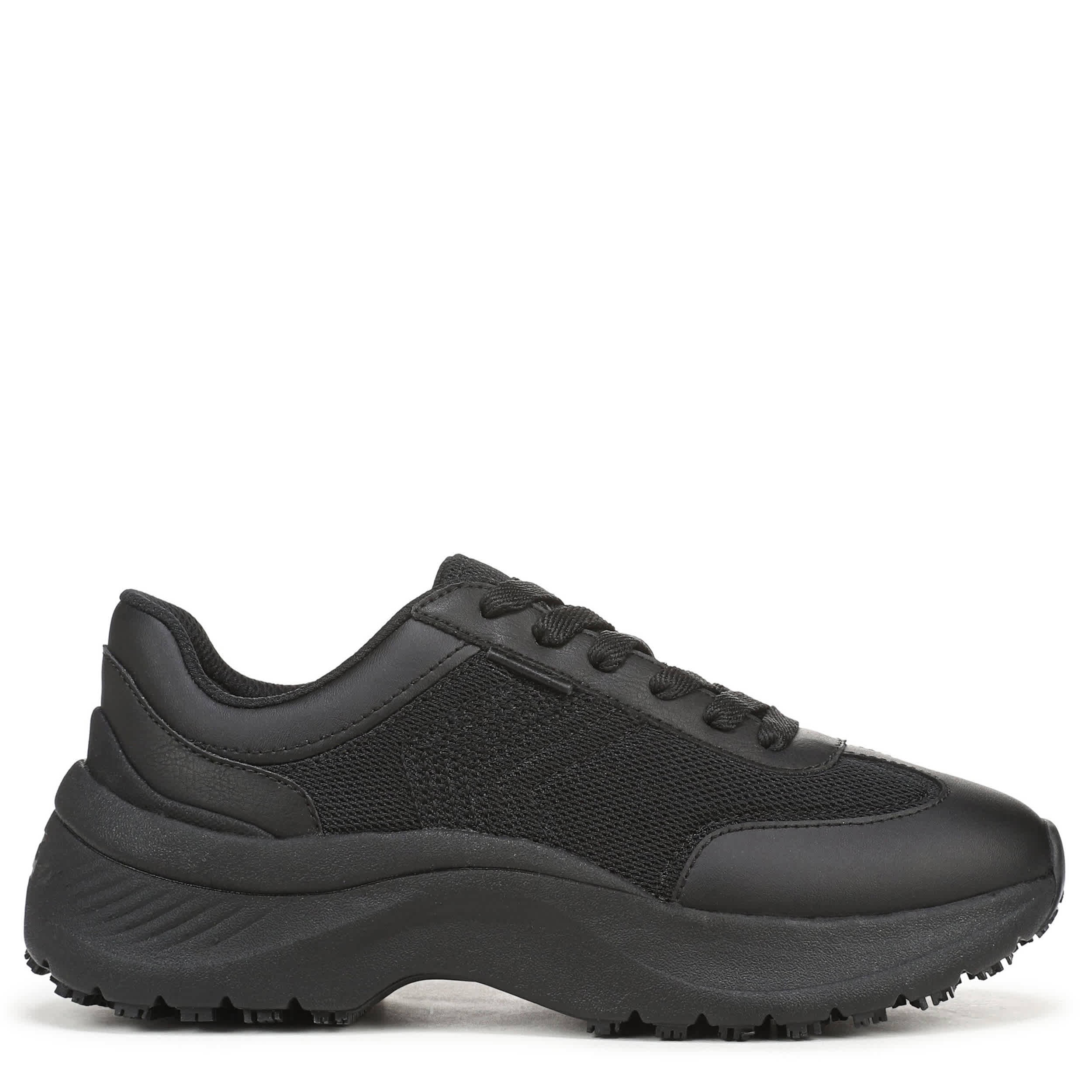 DR. SCHOLLS WORK-WOMENS WALK MODE SLIP RESISTANT-BLACK & 