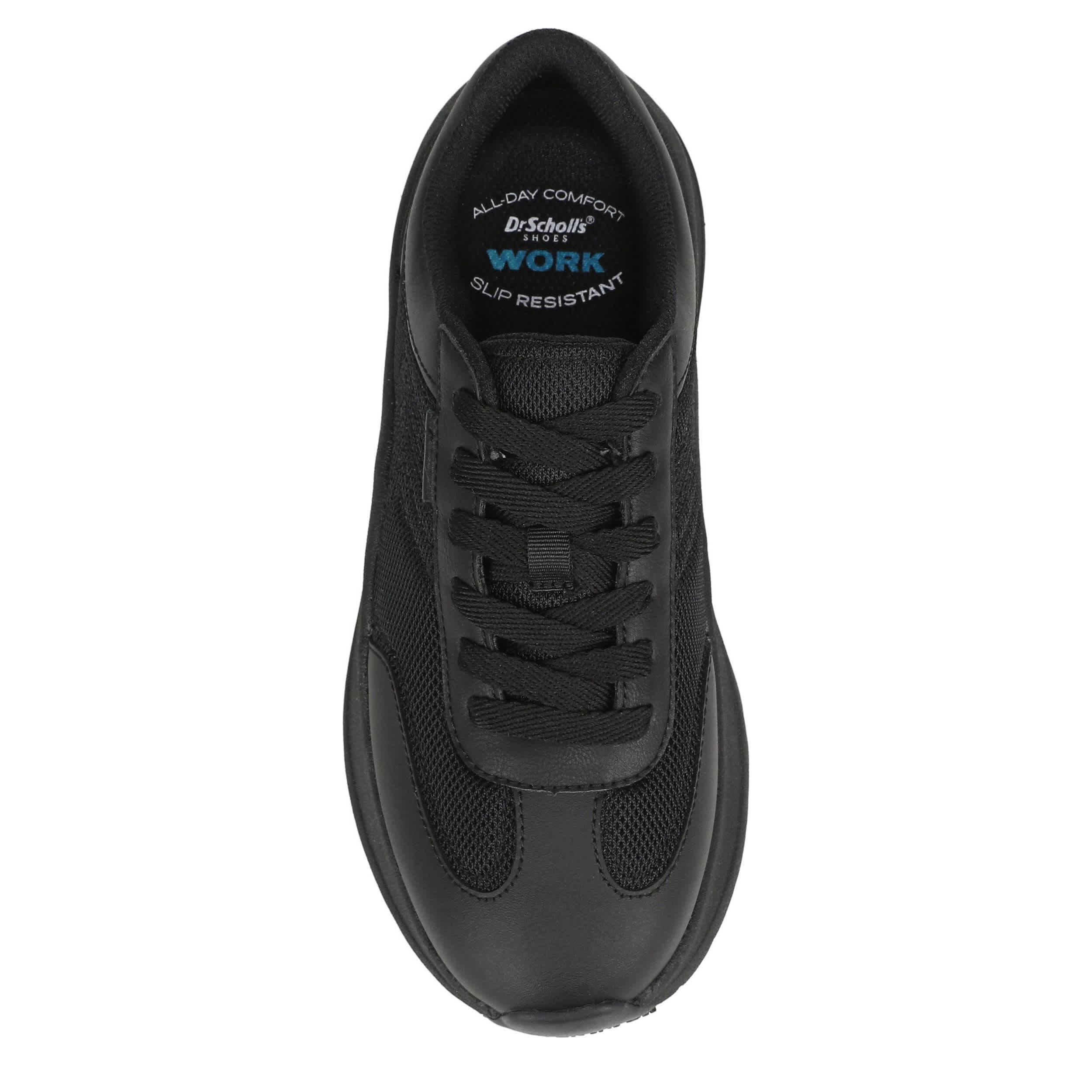 DR. SCHOLLS WORK-WOMENS WALK MODE SLIP RESISTANT-BLACK & 