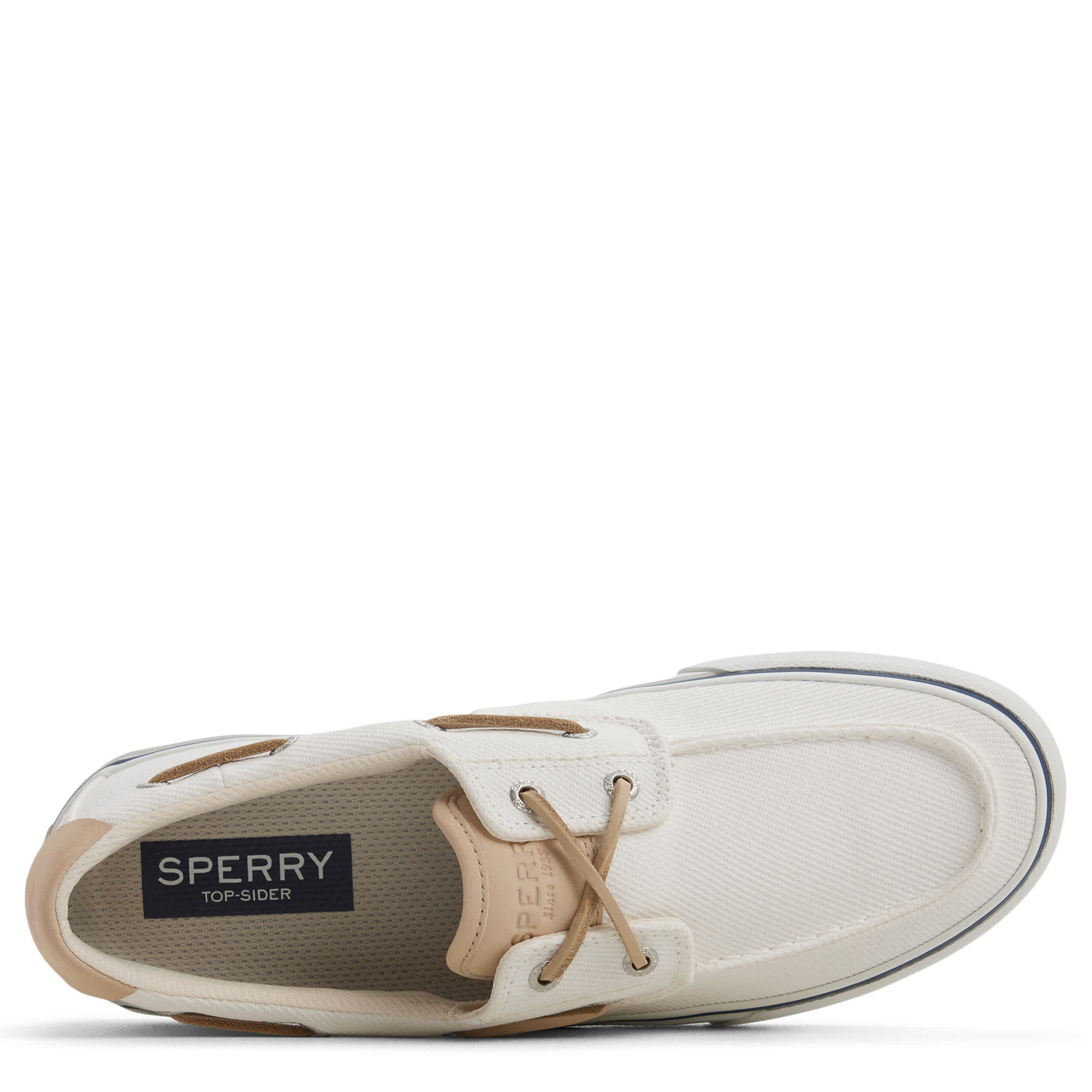 SPERRY-MENS HELM 2-EYE SNEAKER-WHITE & 