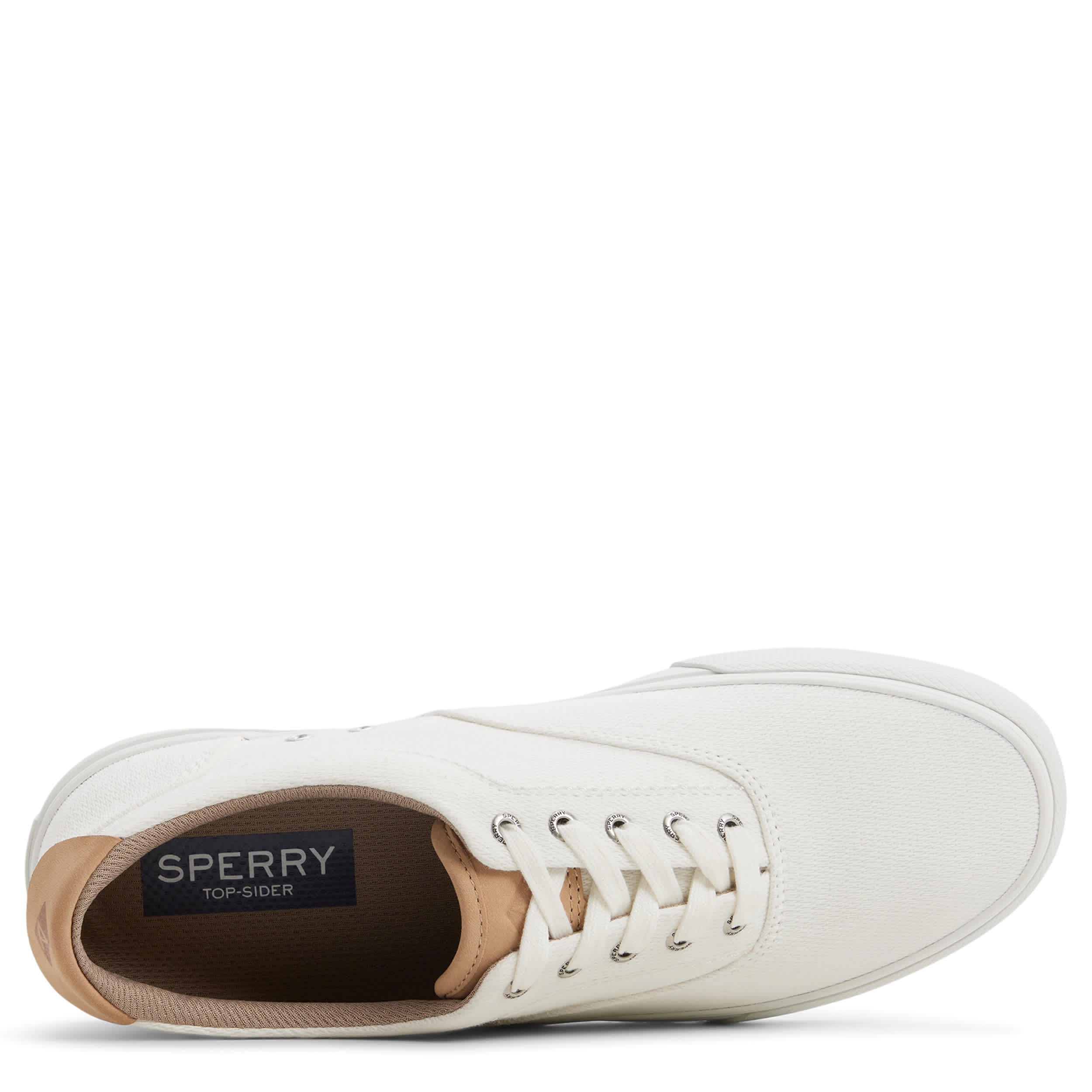 SPERRY-MENS HELM CVO SNEAKER-WHITE & WHITE