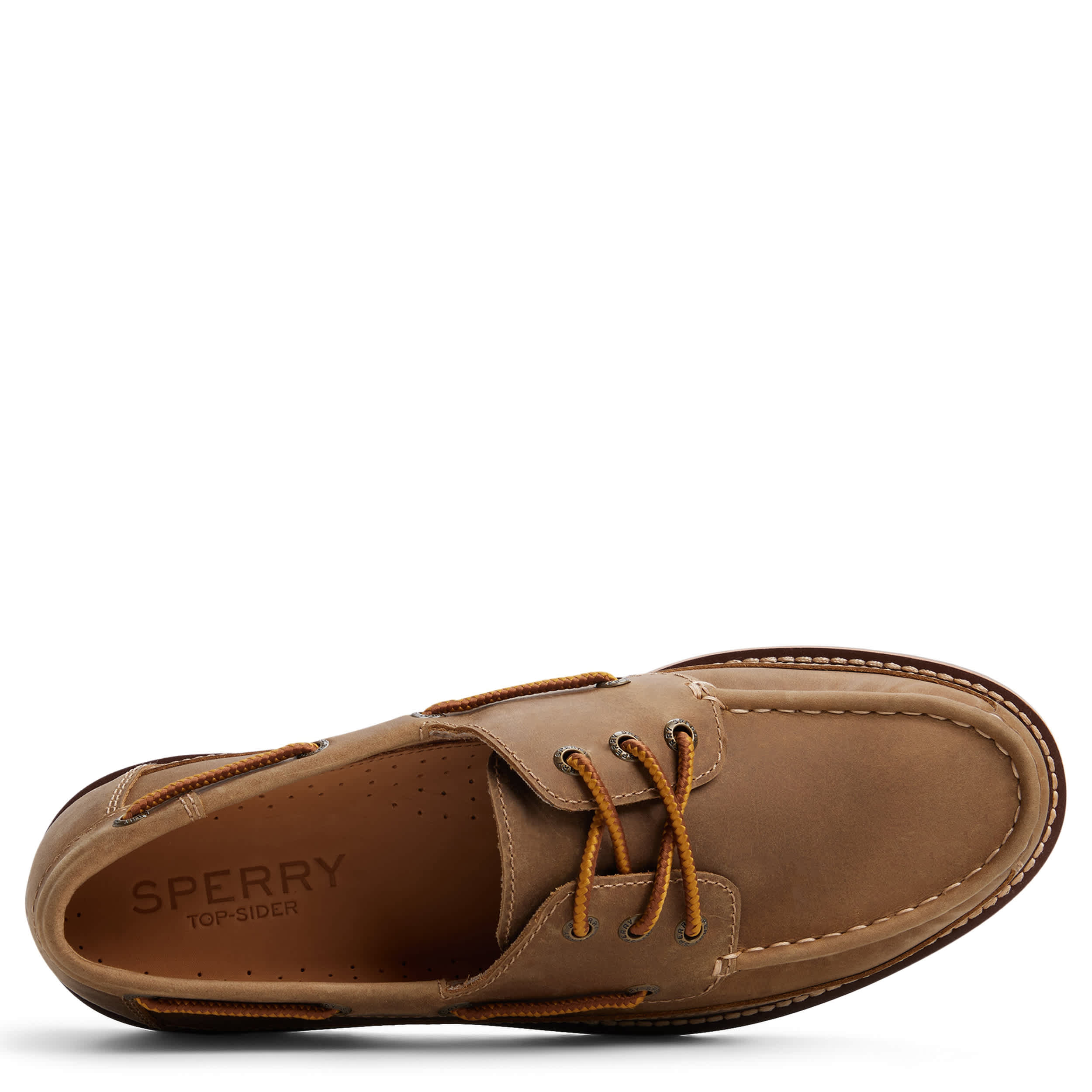SPERRY-MENS A/O 3-EYE MINI LUG BOAT SHOE-BEIGE & 
