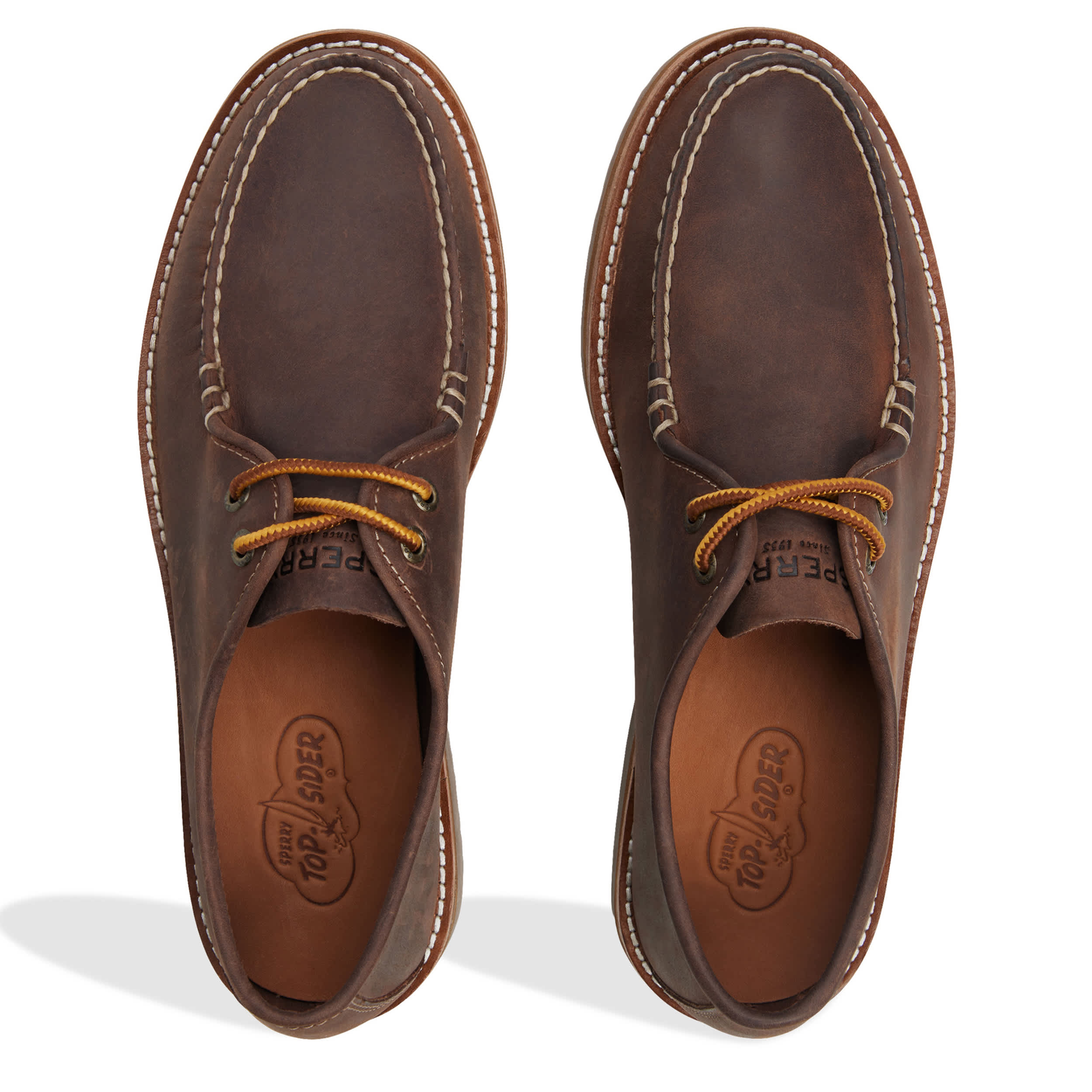 SPERRY-MENS MINI LUG CAPTAIN'S OXFORD-DARK BROWN & 