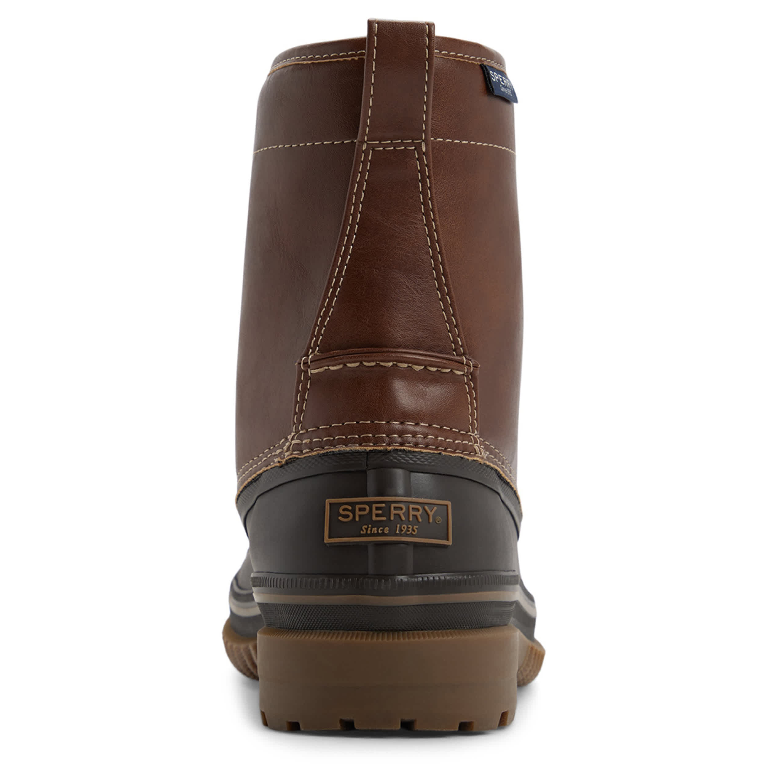 SPERRY-MENS DRAKE DUCK BOOT-BROWN & DARK BROWN