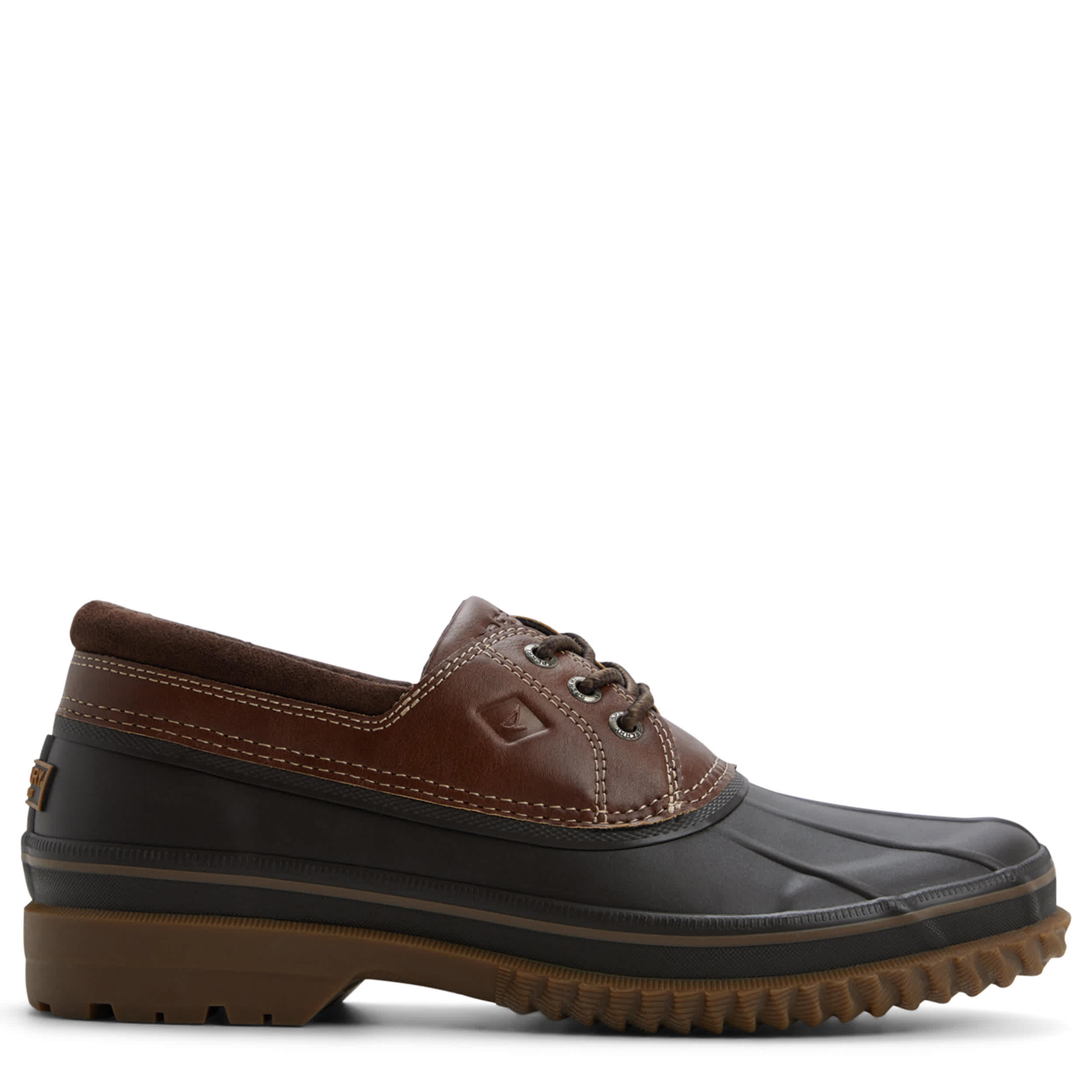 SPERRY-MENS DRAKE 3-EYE DUCK BOOT-BROWN & 