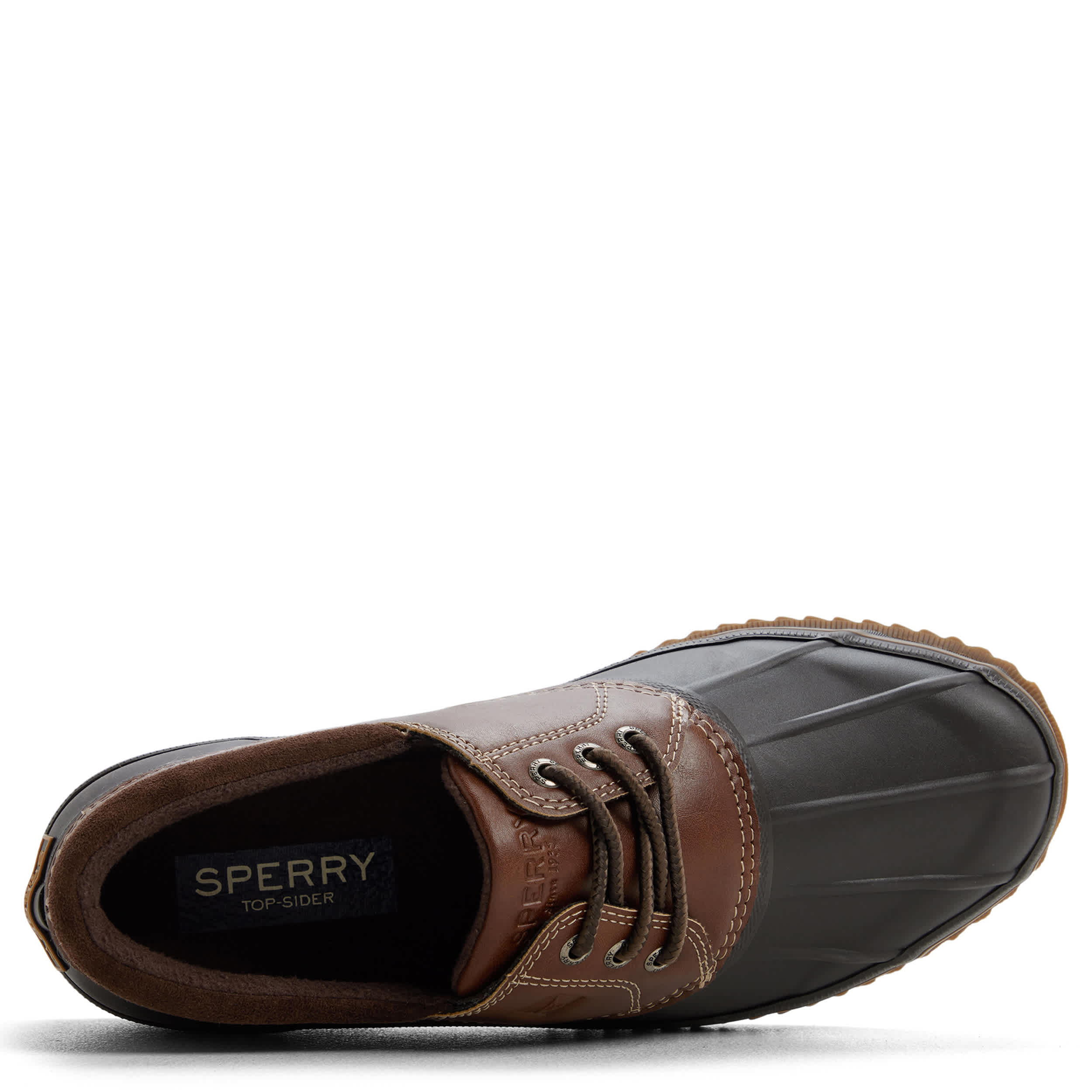 SPERRY-MENS DRAKE 3-EYE DUCK BOOT-BROWN & 