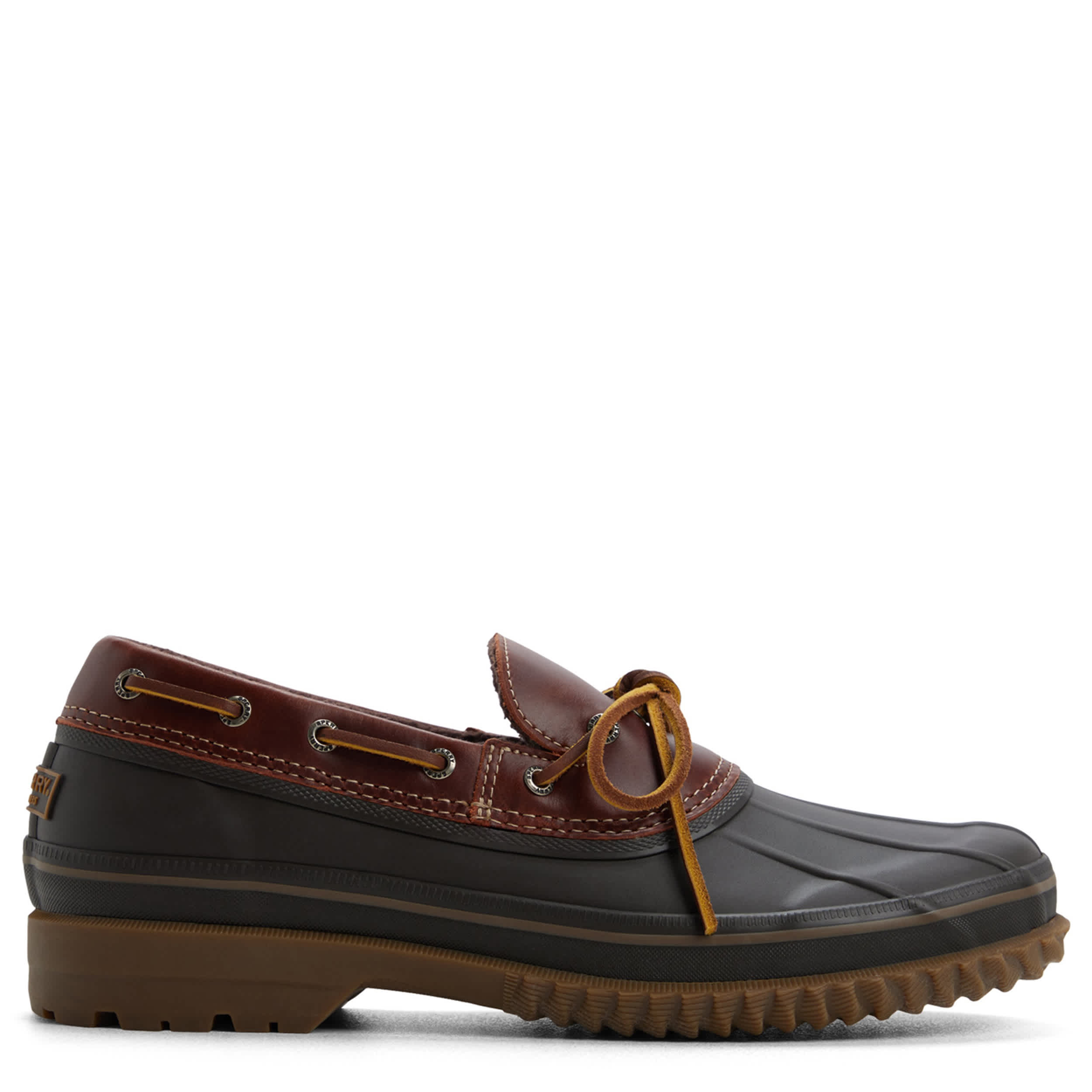 SPERRY-MENS DRAKE 1-EYE DUCK BOOT-DARK RED & 