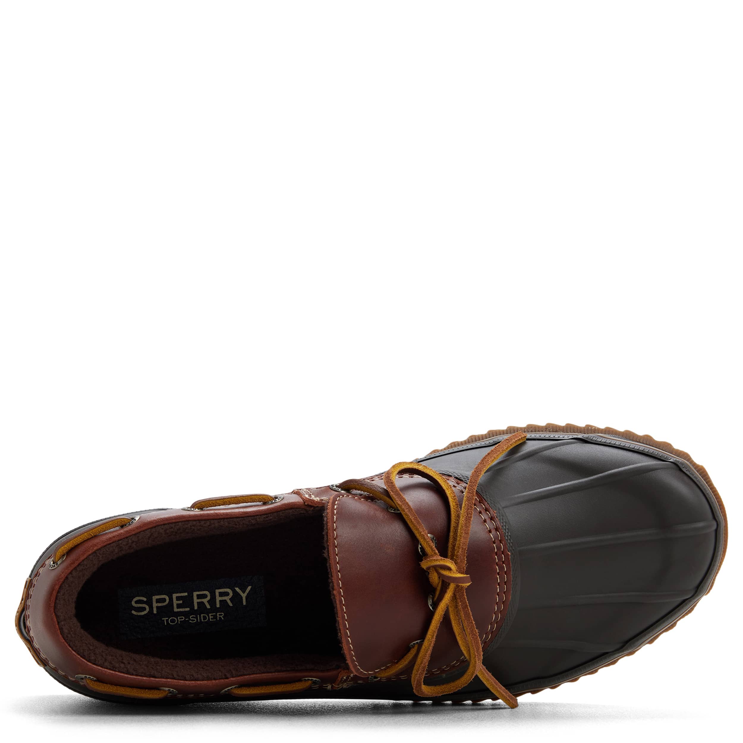 SPERRY-MENS DRAKE 1-EYE DUCK BOOT-DARK RED & 