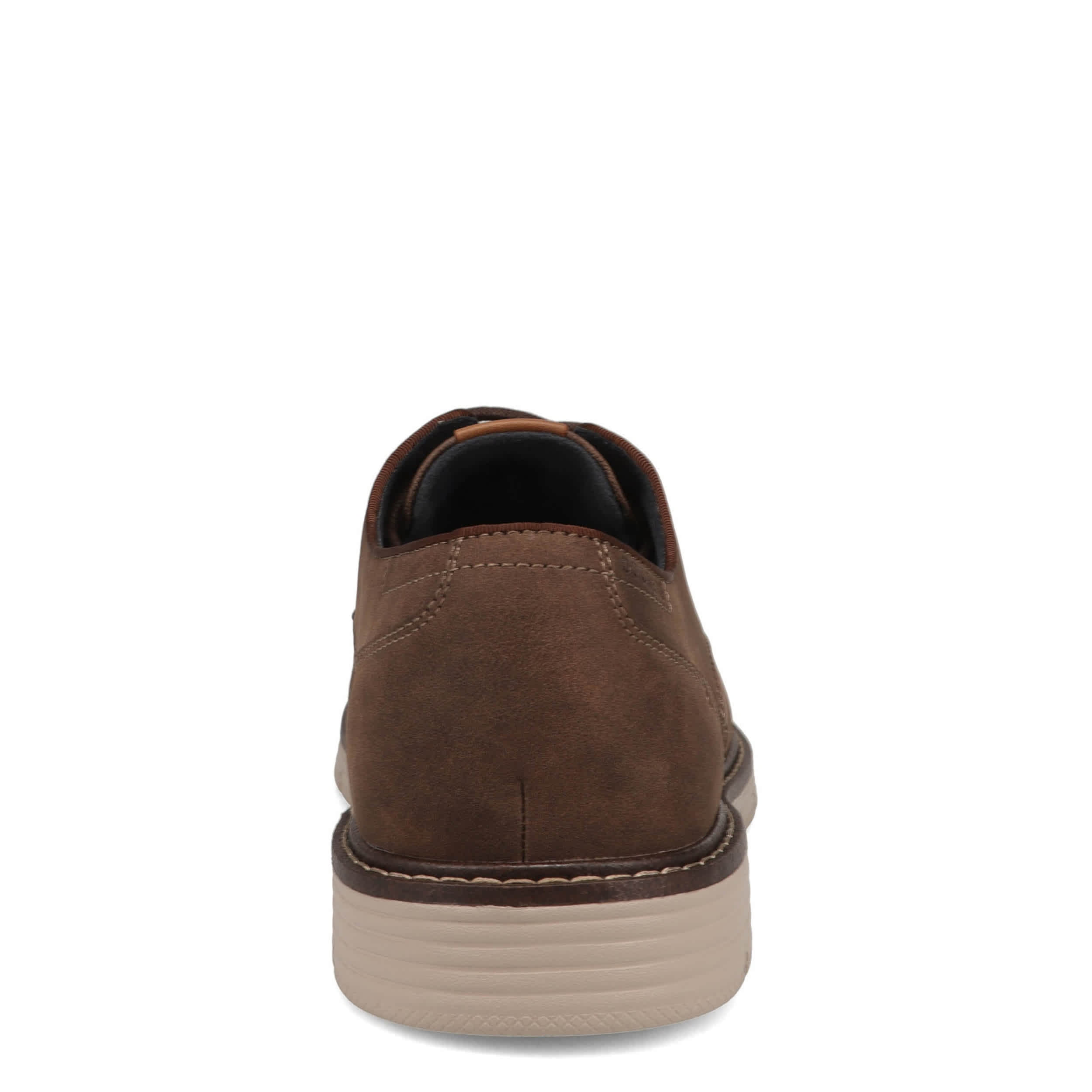DOCKERS-MENS EMIL CASUAL OXFORD-DARK BROWN & TAUPE