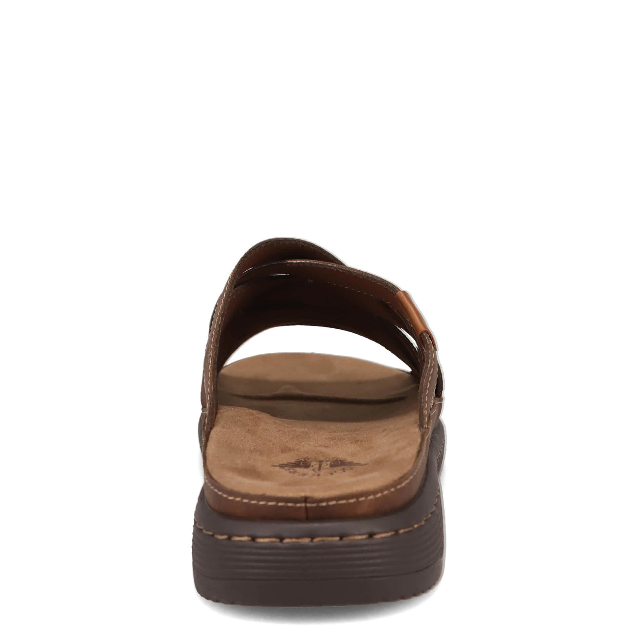 DOCKERS-MENS SEVILLE SLIDE SANDAL-DARK TAN & 