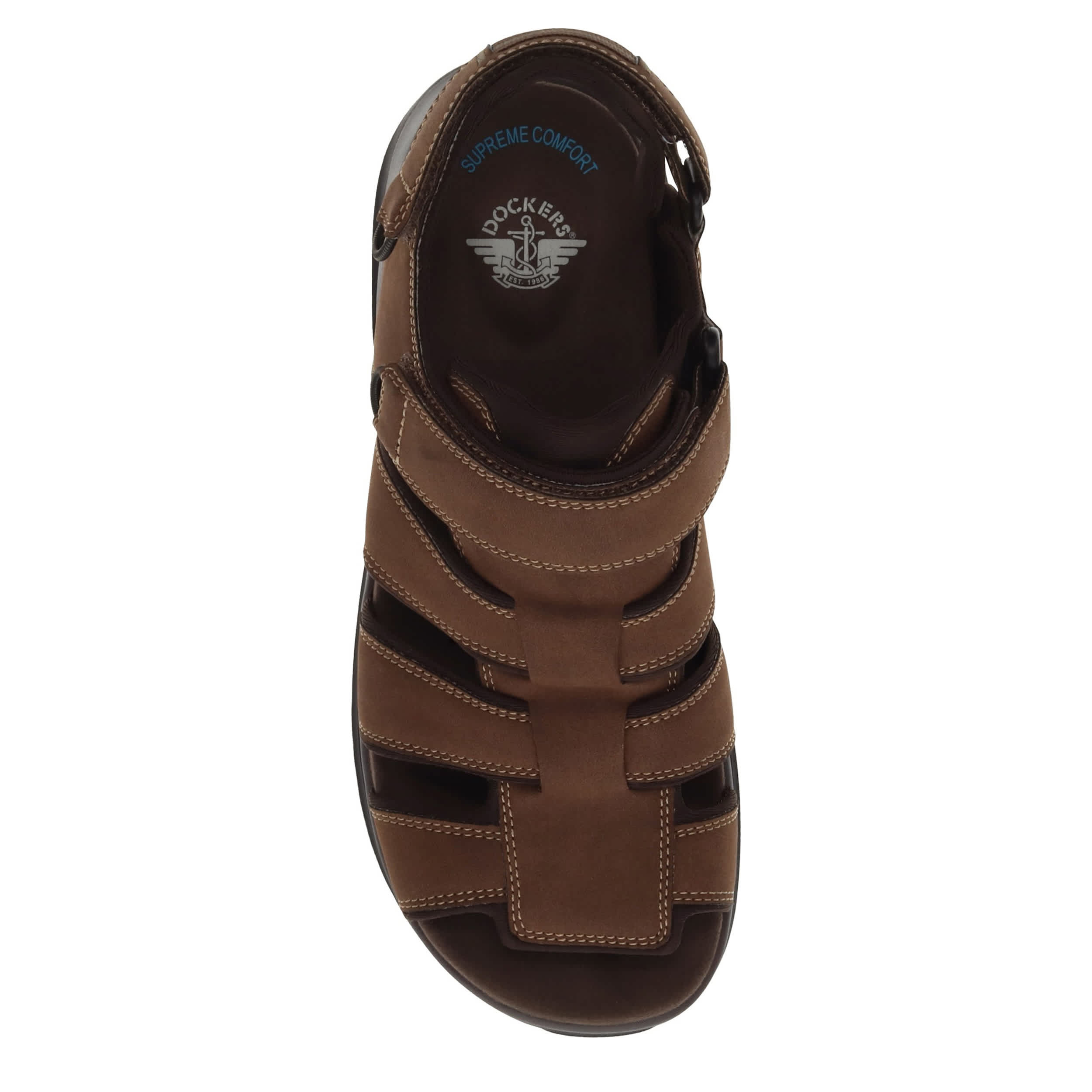 DOCKERS-MENS BANBURY OUTDOOR SANDAL-DARK TAN & 
