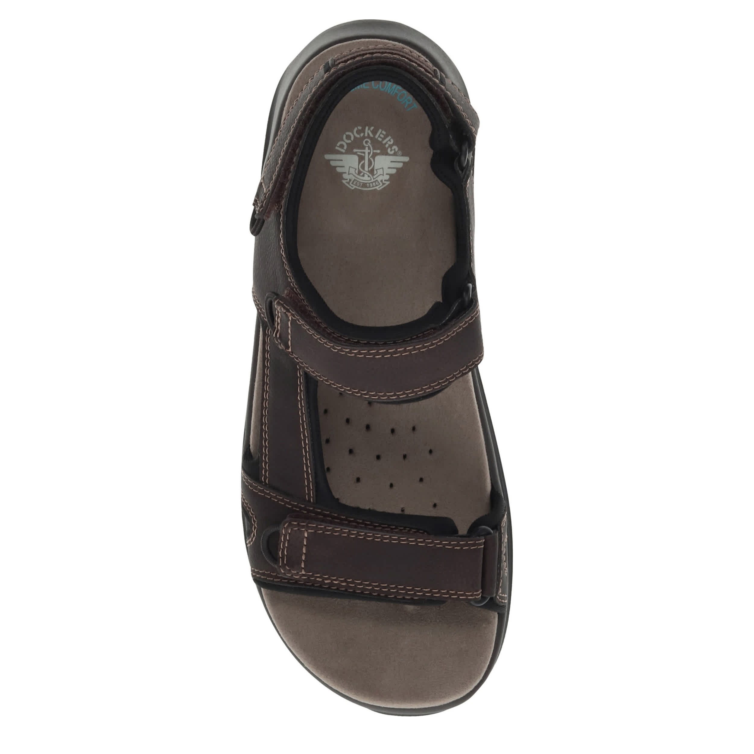 DOCKERS-MENS BRADBURN OUTDOOR SANDAL-DARK BROWN & 