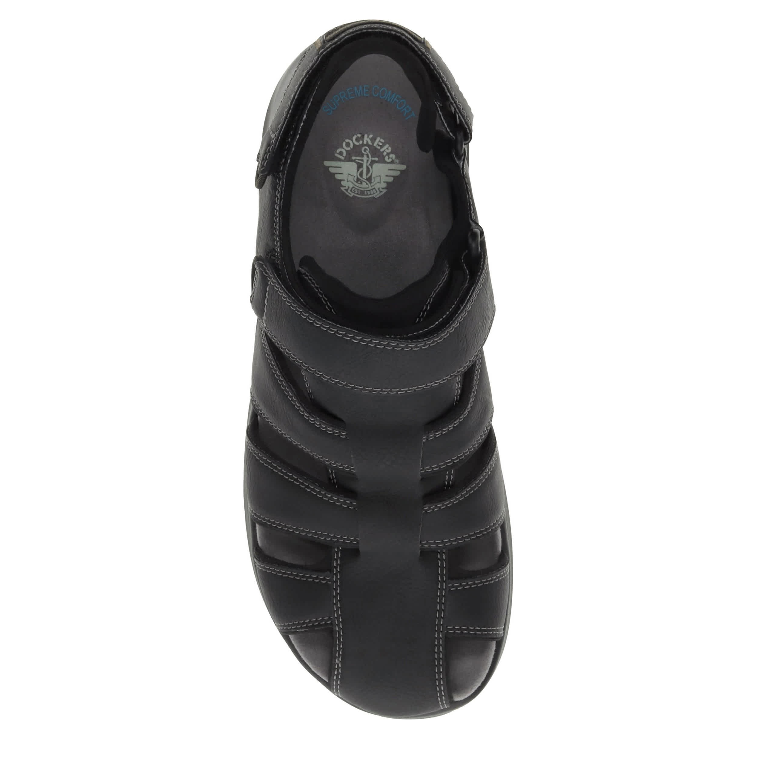DOCKERS-MENS BYRD OUTDOOR SANDAL-BLACK & 