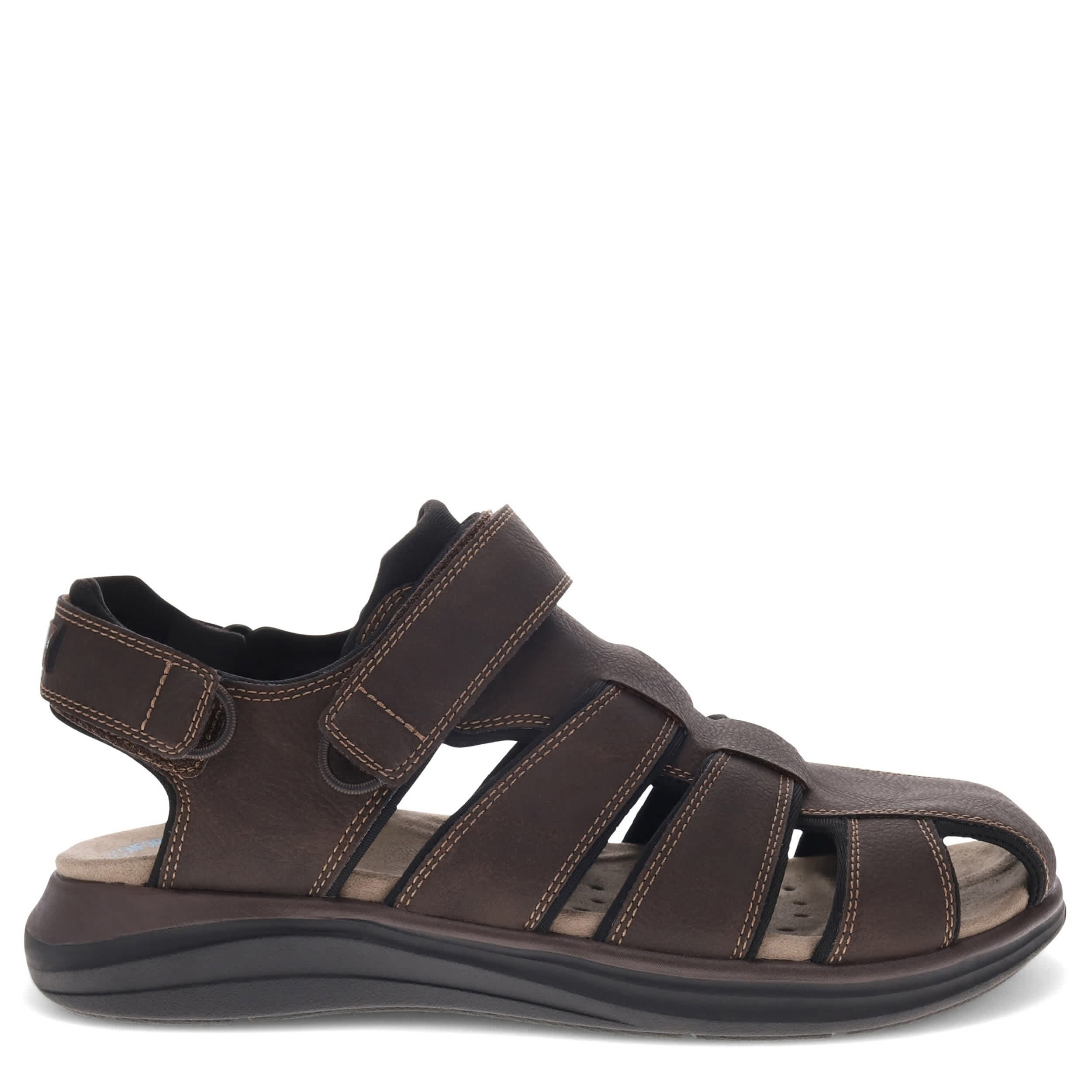 DOCKERS-MENS BYRD OUTDOOR SANDAL-DARK BROWN & 