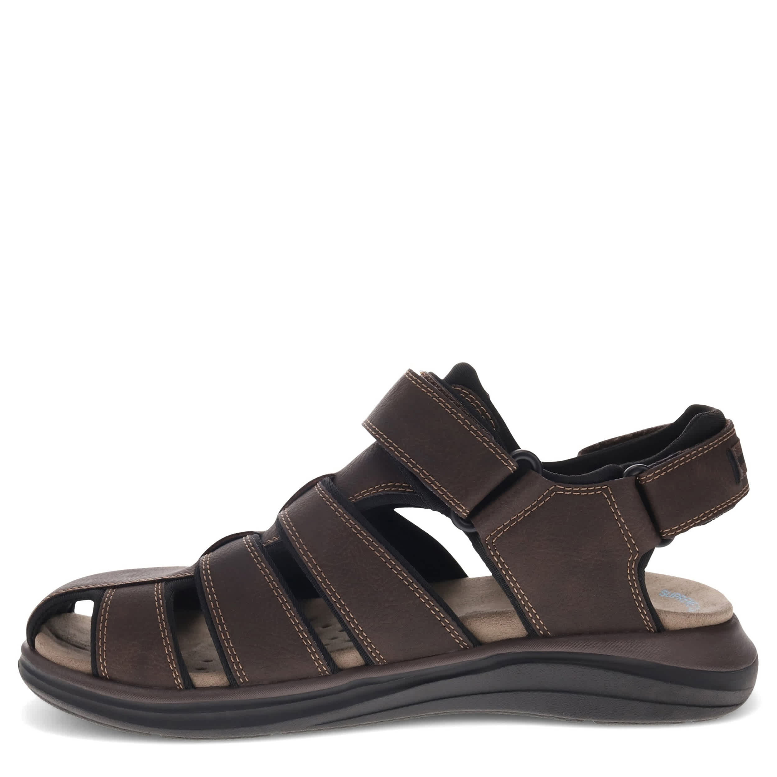 DOCKERS-MENS BYRD OUTDOOR SANDAL-DARK BROWN & 