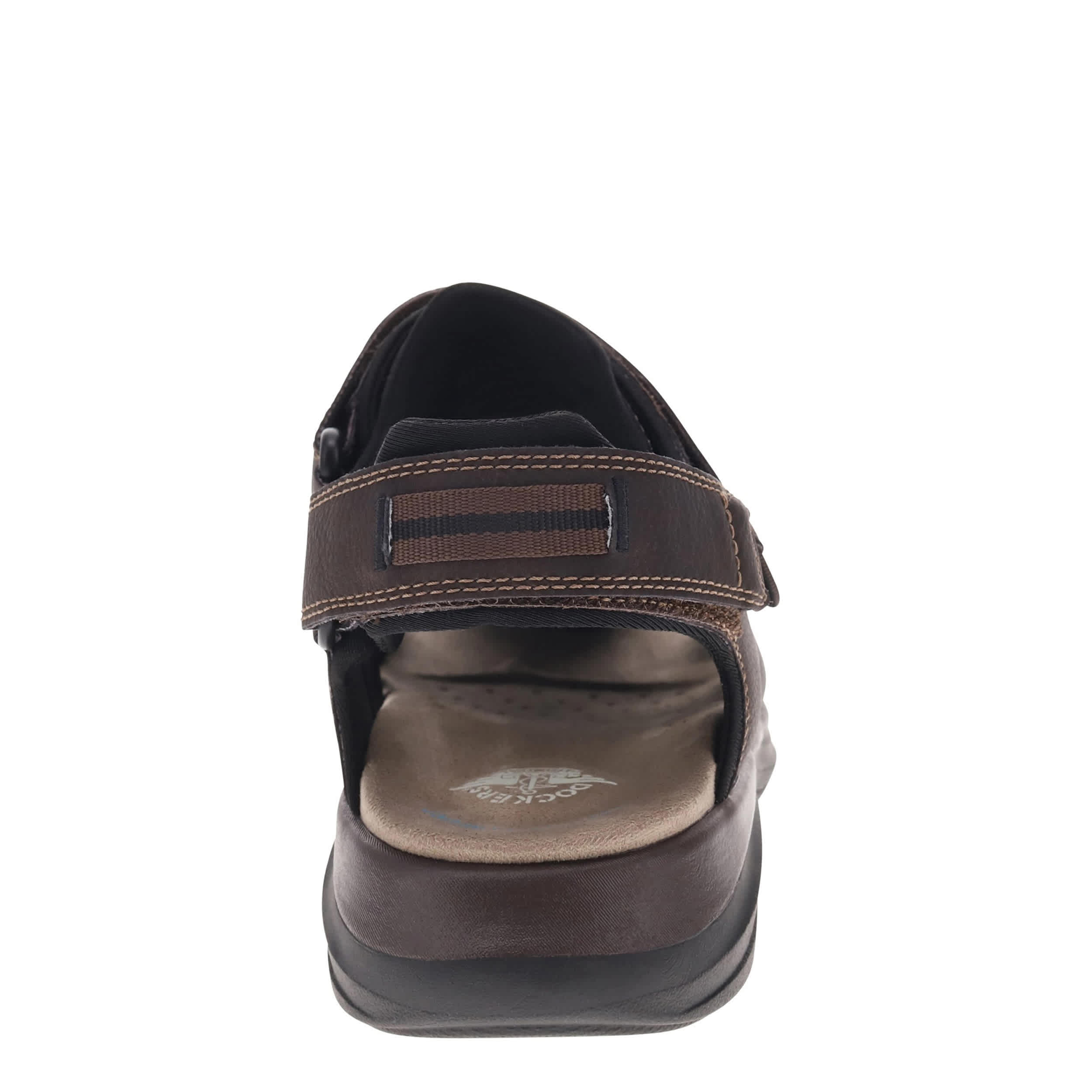 DOCKERS-MENS BYRD OUTDOOR SANDAL-DARK BROWN & 