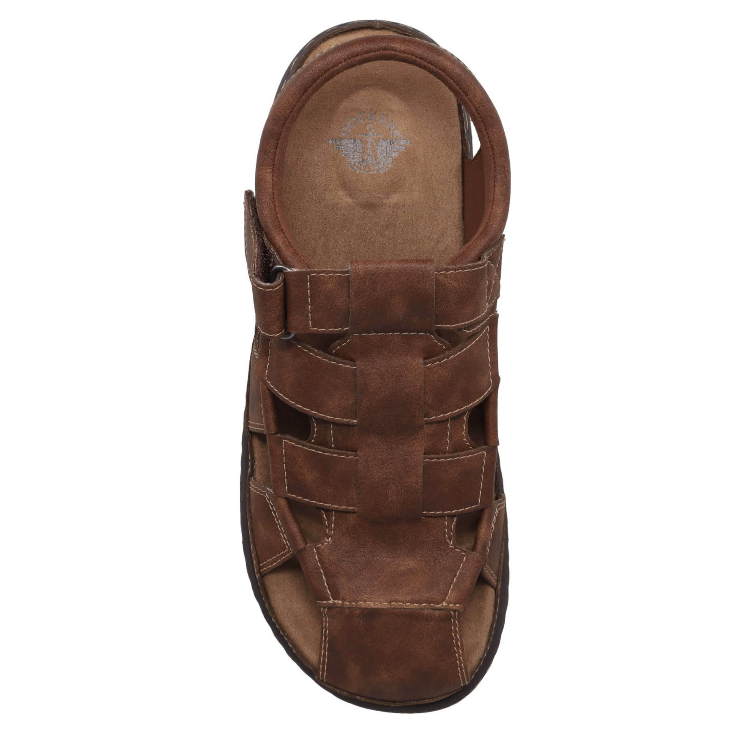 DOCKERS-MENS SARASOTA OUTDOOR SANDAL-DARK TAN & 