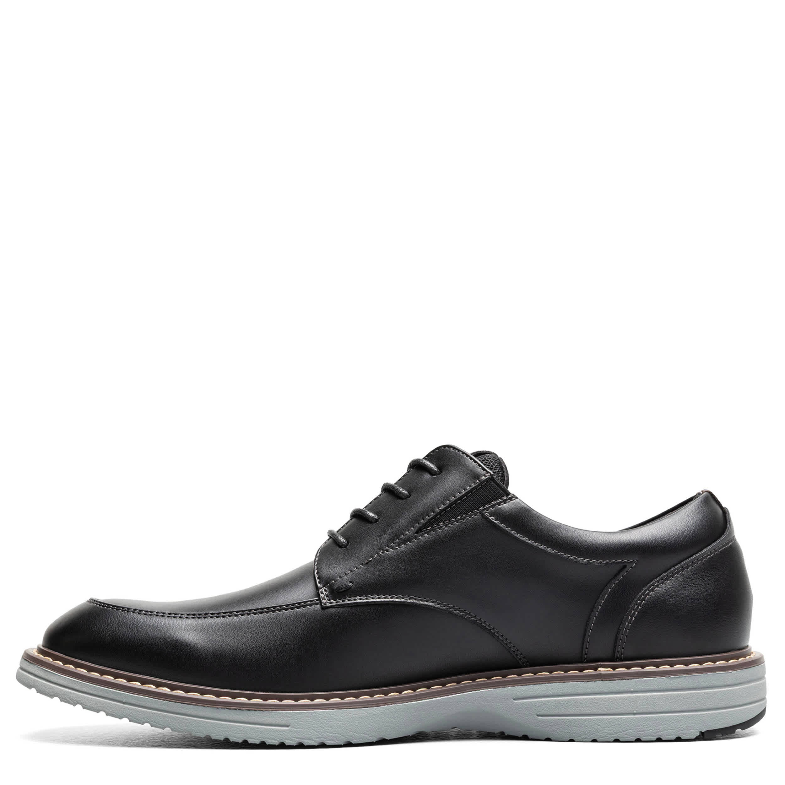 NUNN BUSH-MENS GATES MOC TOE OXFORD-BLACK & 