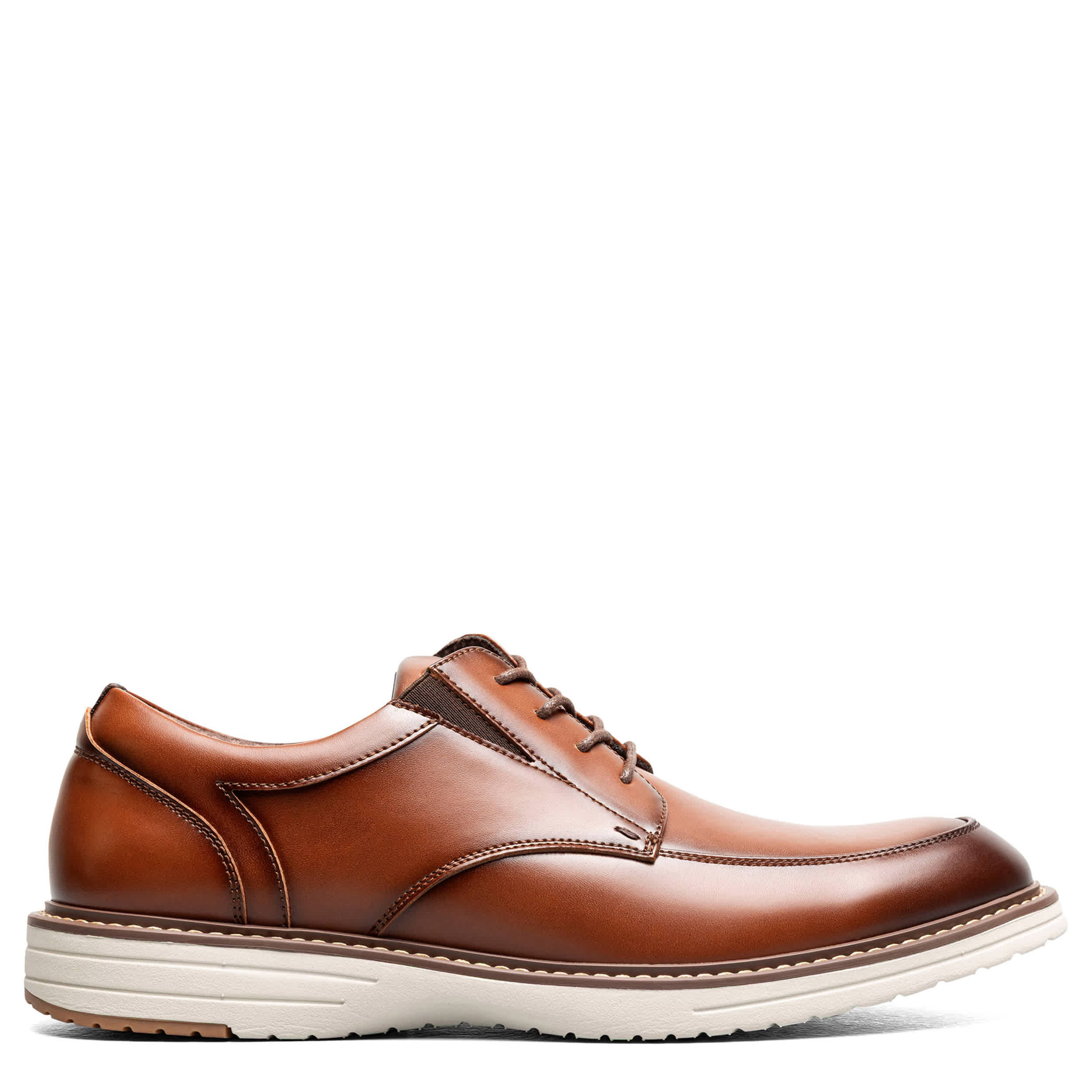 NUNN BUSH-MENS GATES MOC TOE OXFORD-COGNAC & 