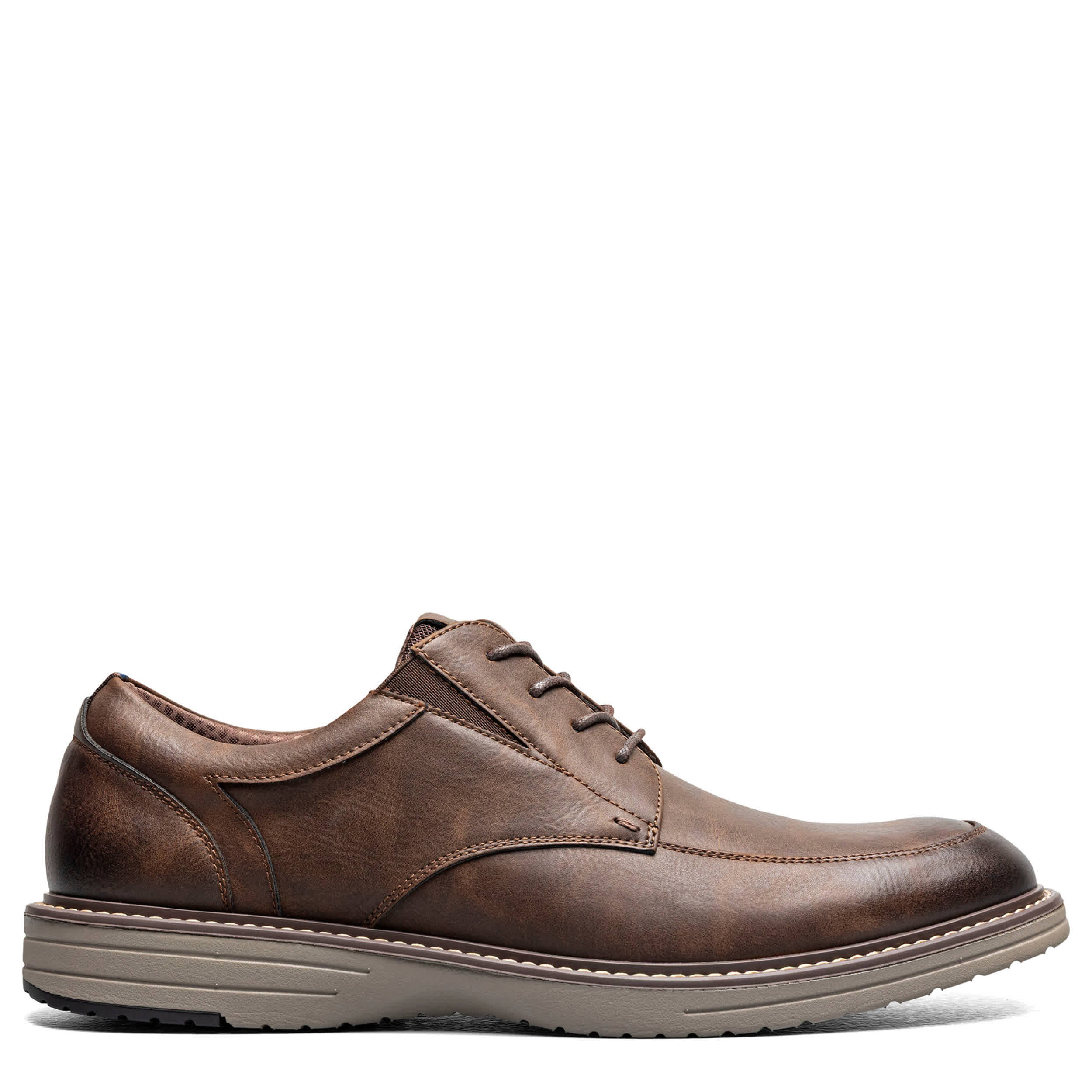 NUNN BUSH-MENS GATES MOC TOE OXFORD-BROWN & 